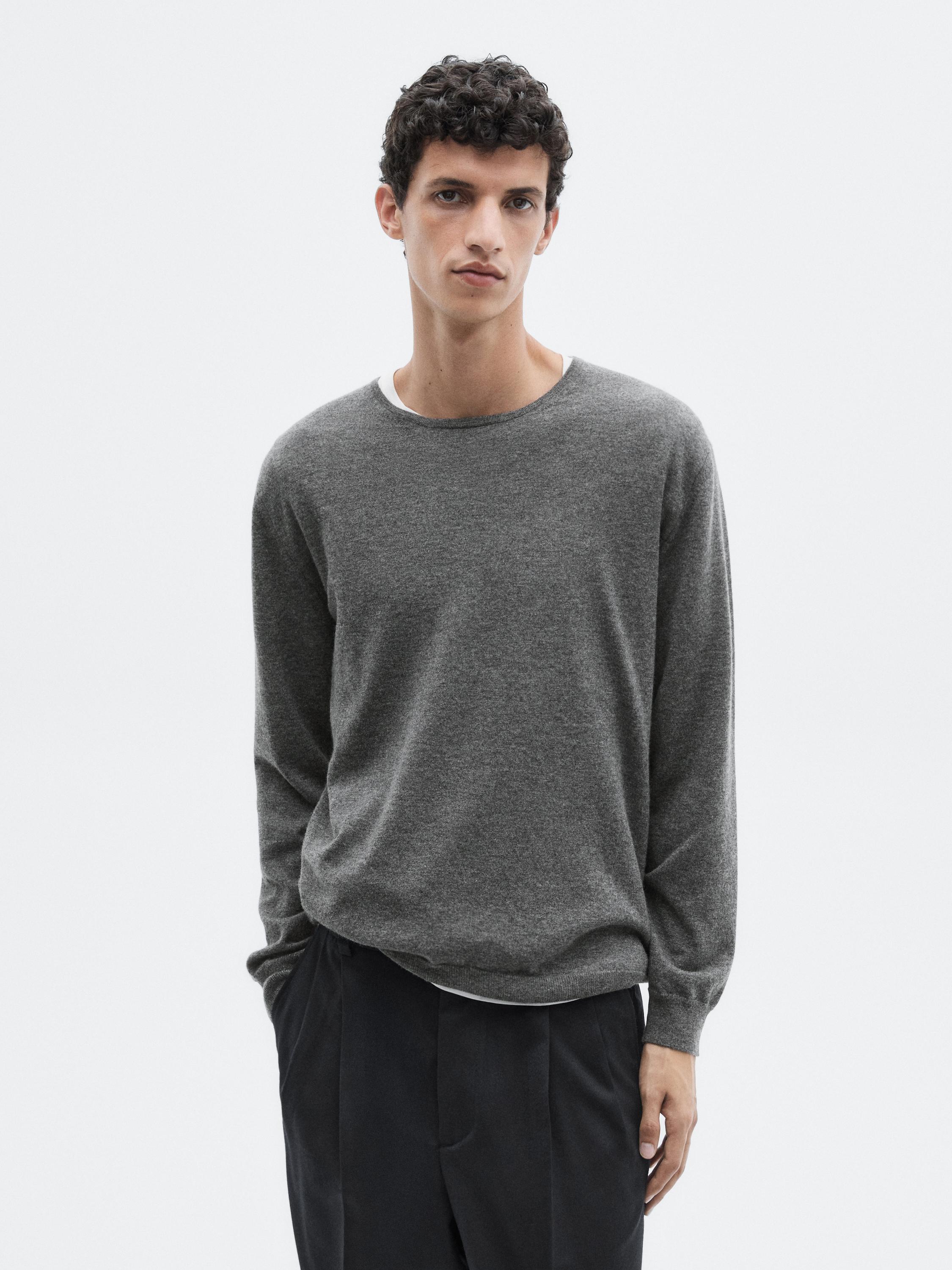 Pull en maille 100 % cachemire à col rond - LIMITED