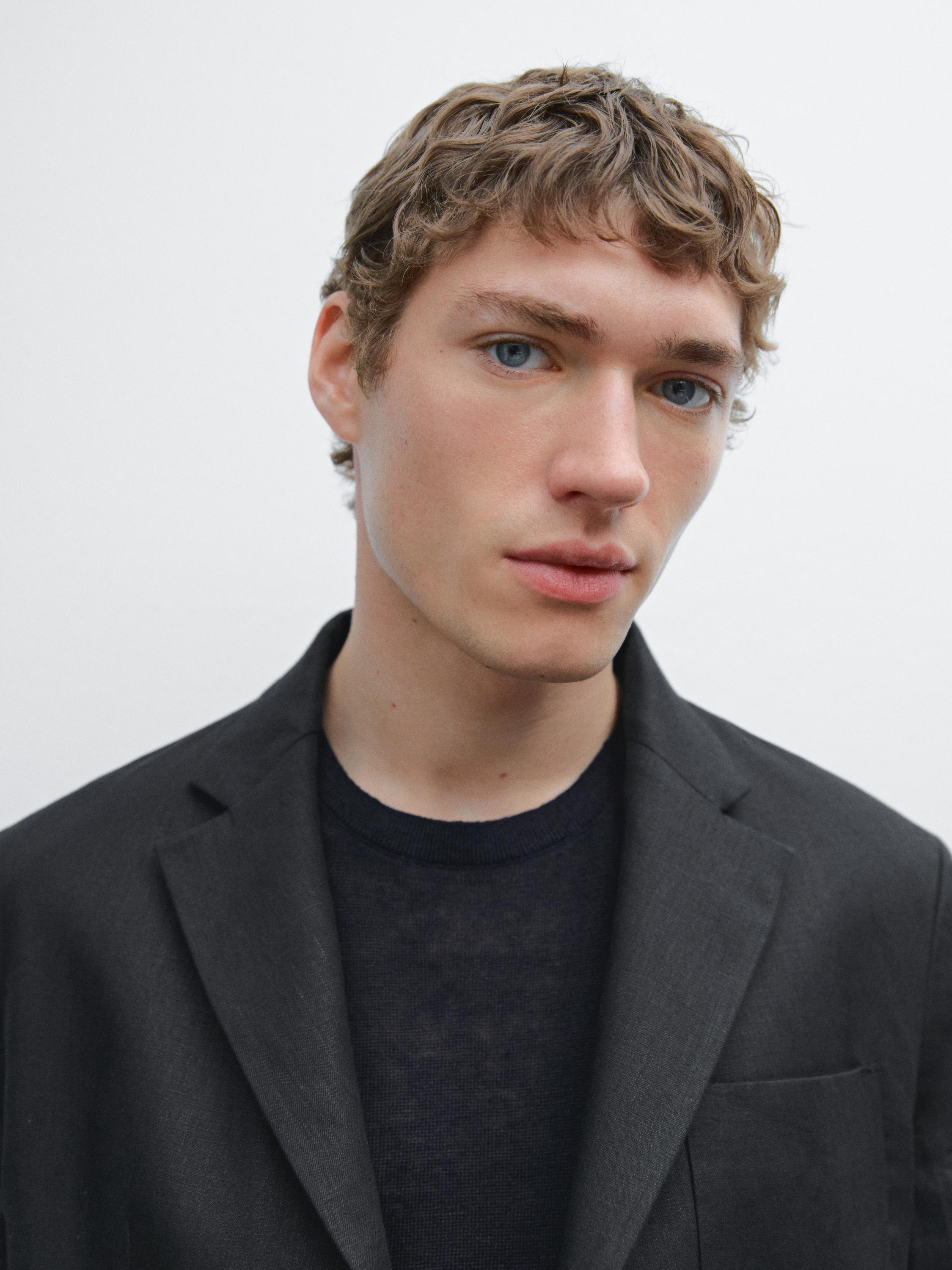 بليزر بدلة كتان 100%