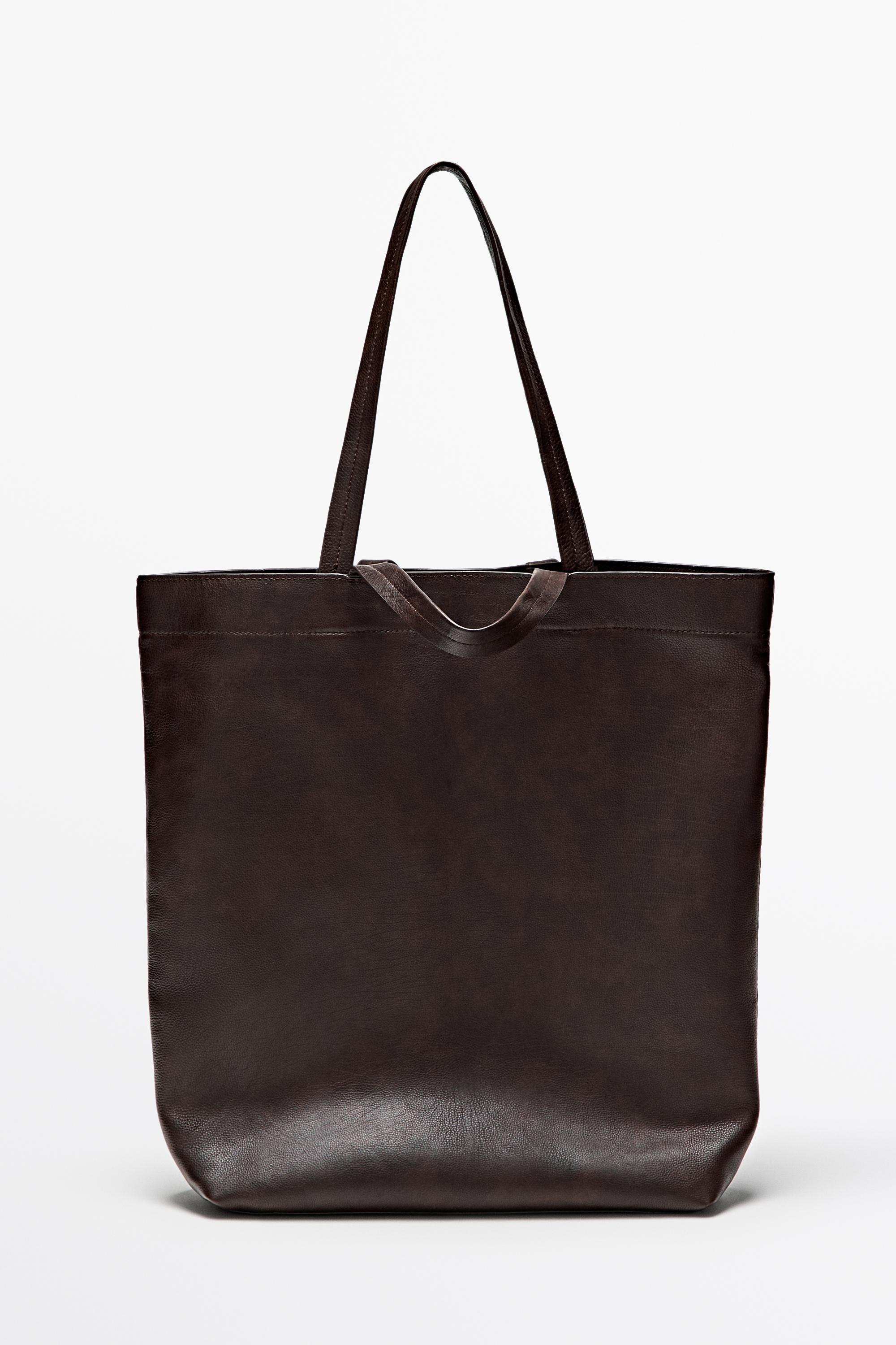 Nappa leather tote bag