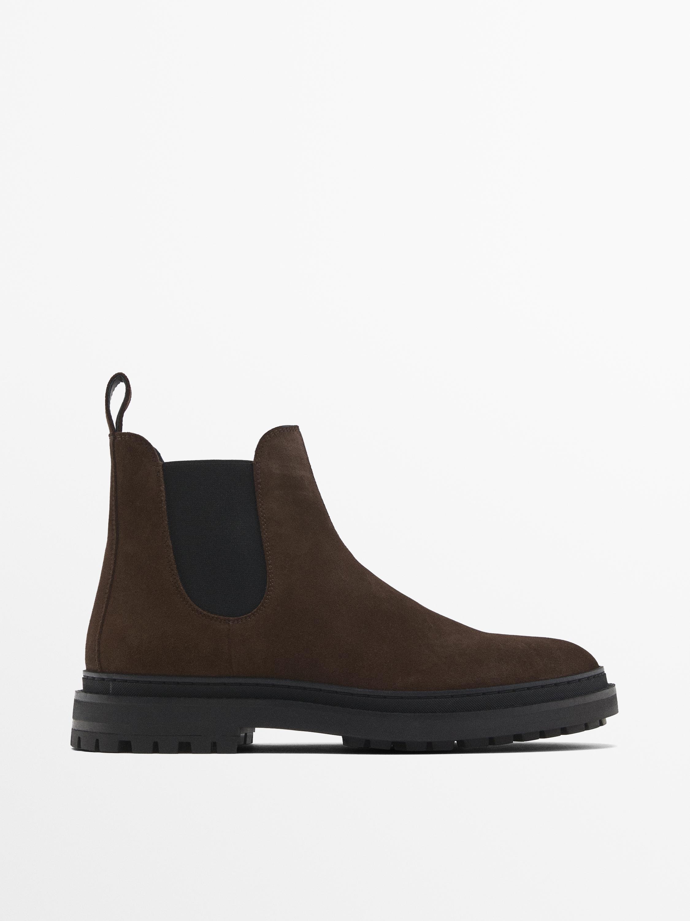 Massimo dutti black ankle boots best sale