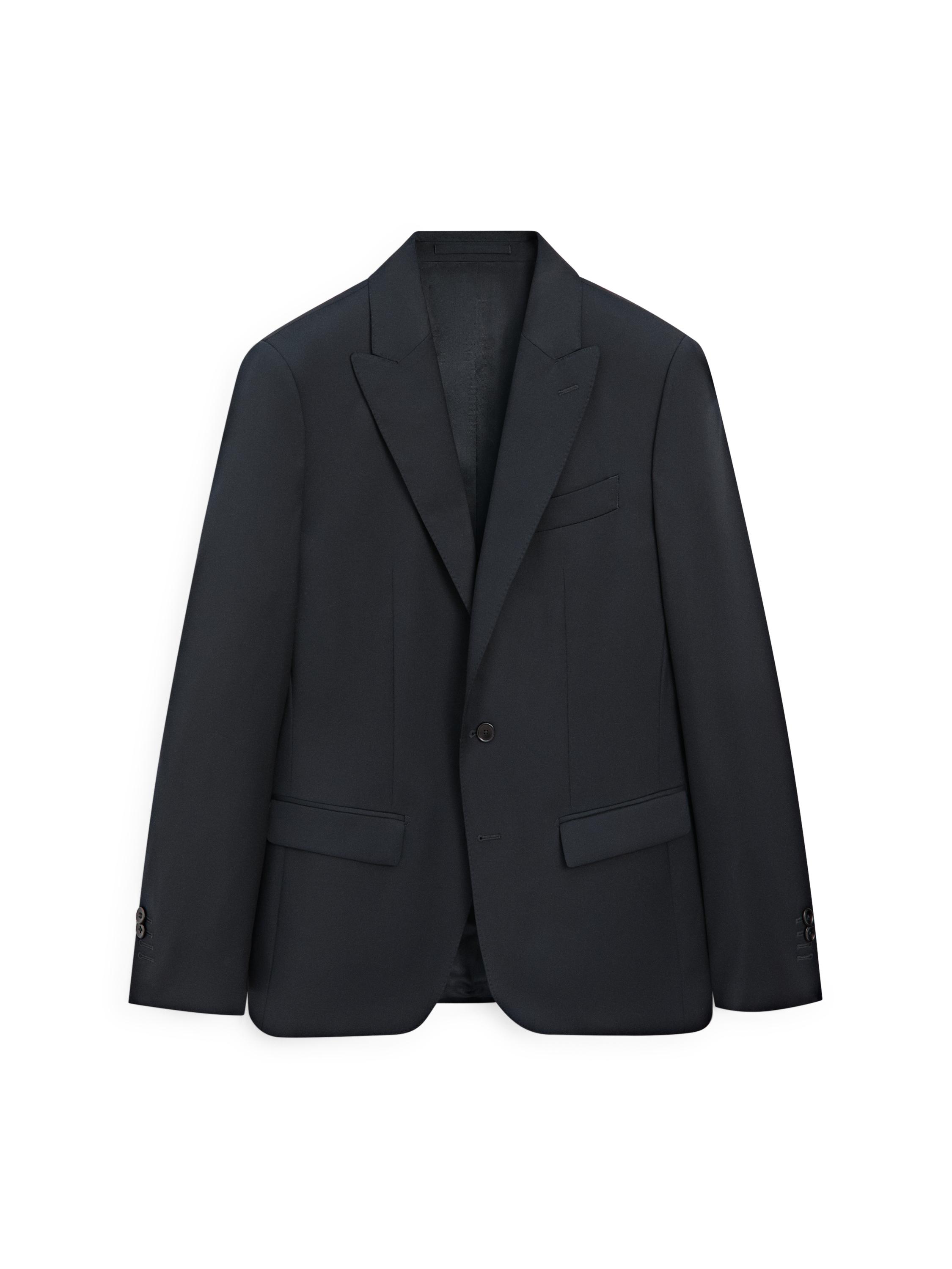 100% cool wool suit blazer — NAVY BLUE