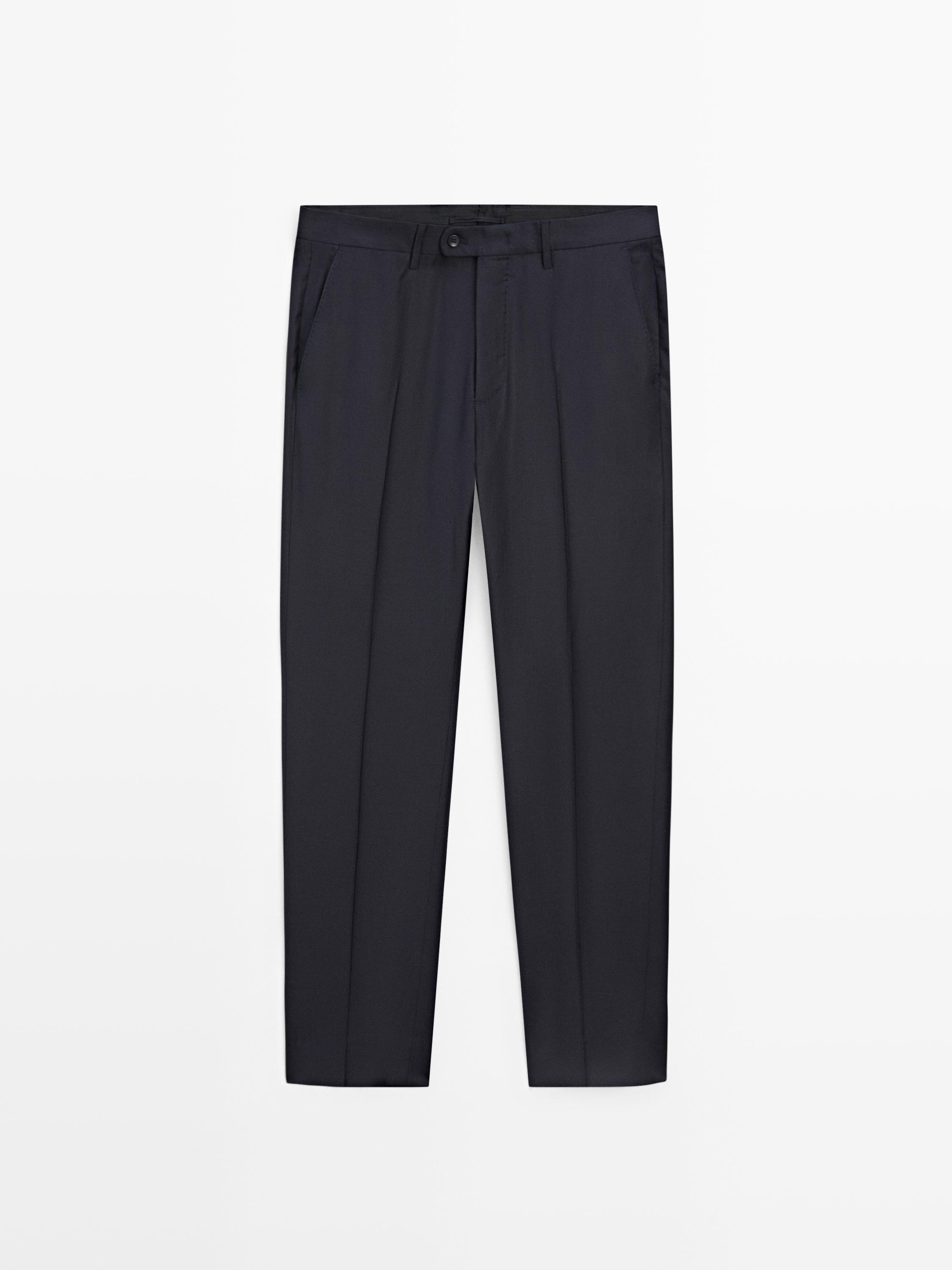 Wool suit trousers