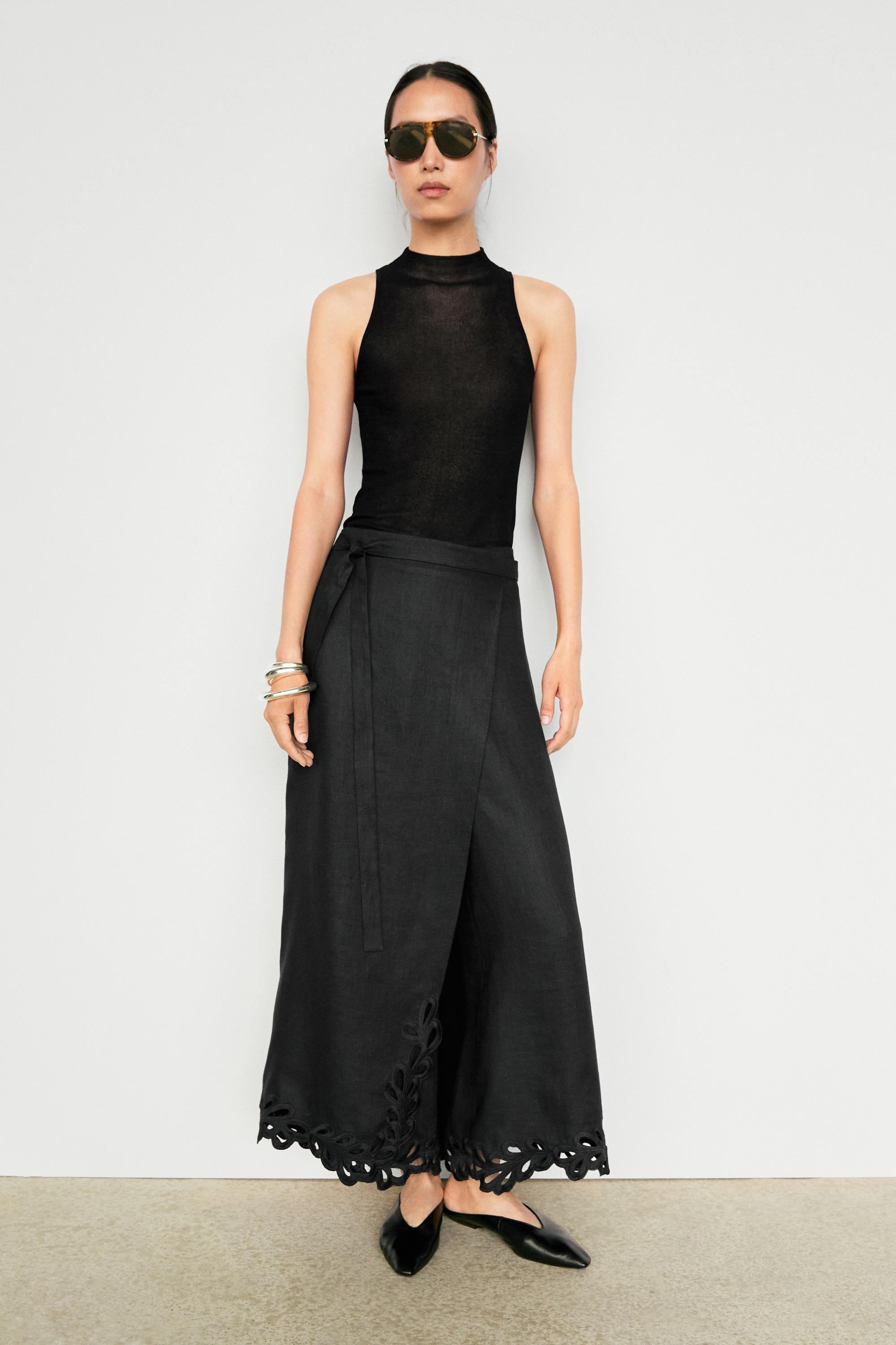 Semi-sheer halter top - LIMITED EDITION — BLACK