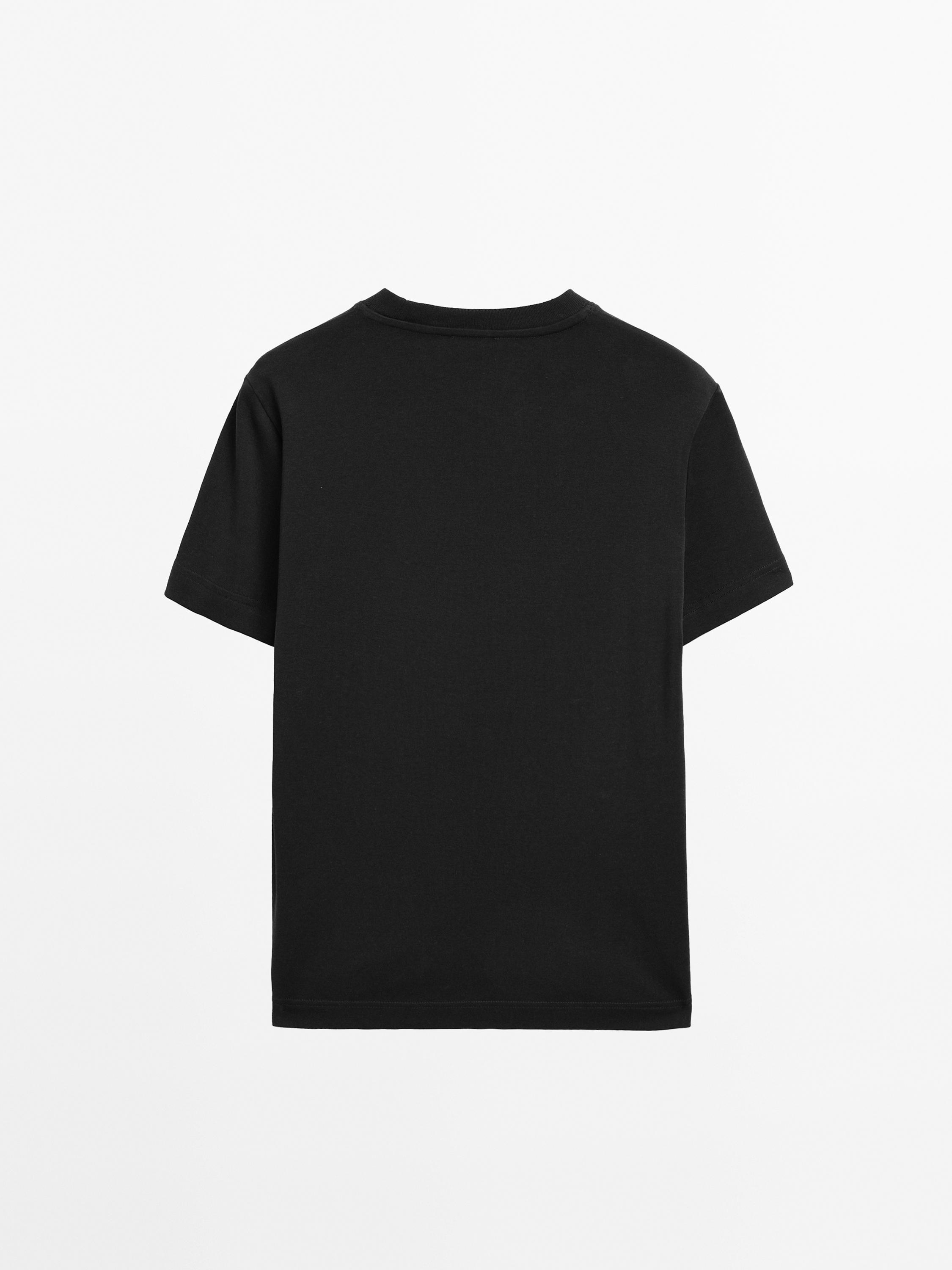 100% cotton interlock crew neck T-shirt
