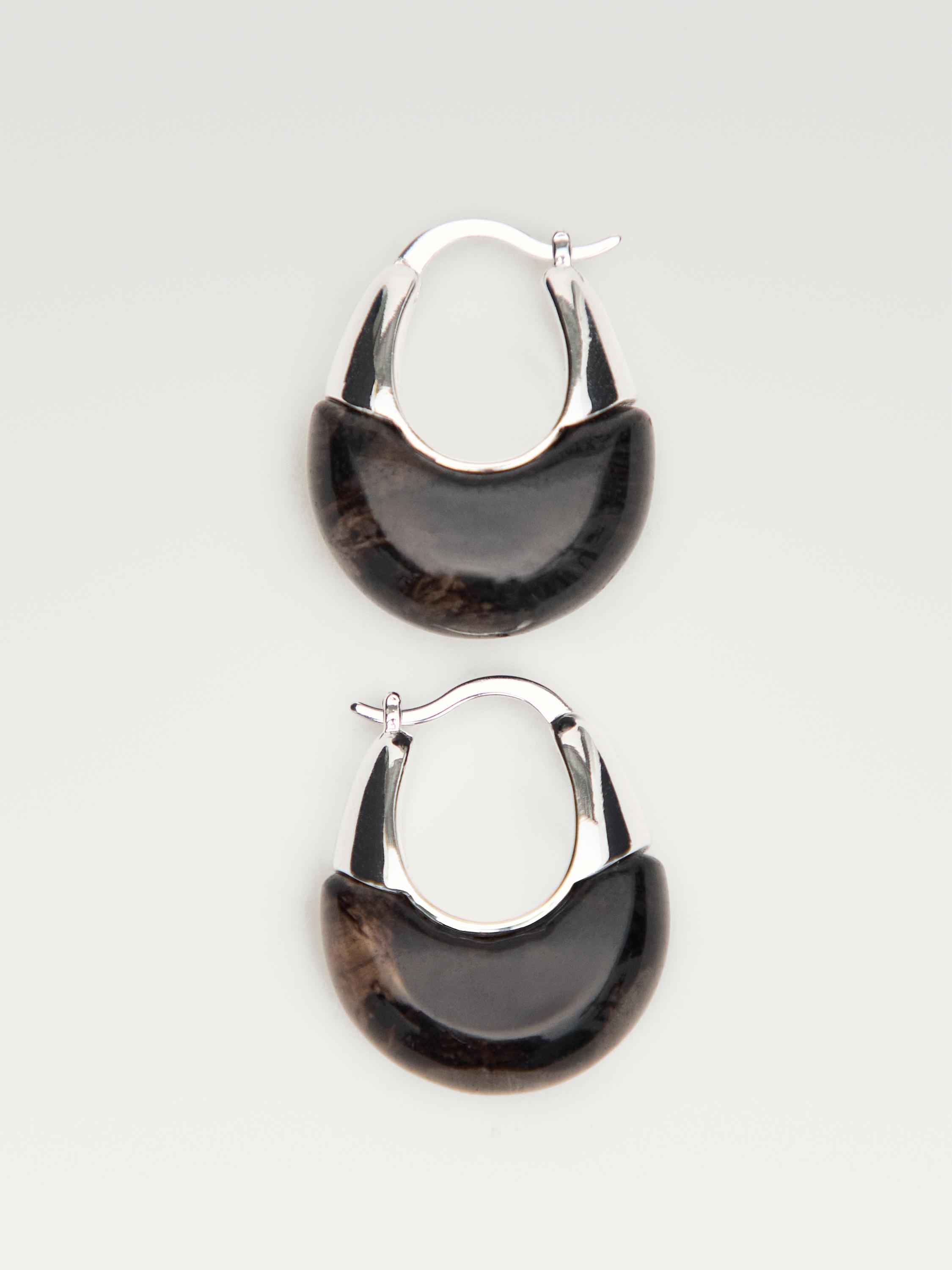 Natural stone earrings