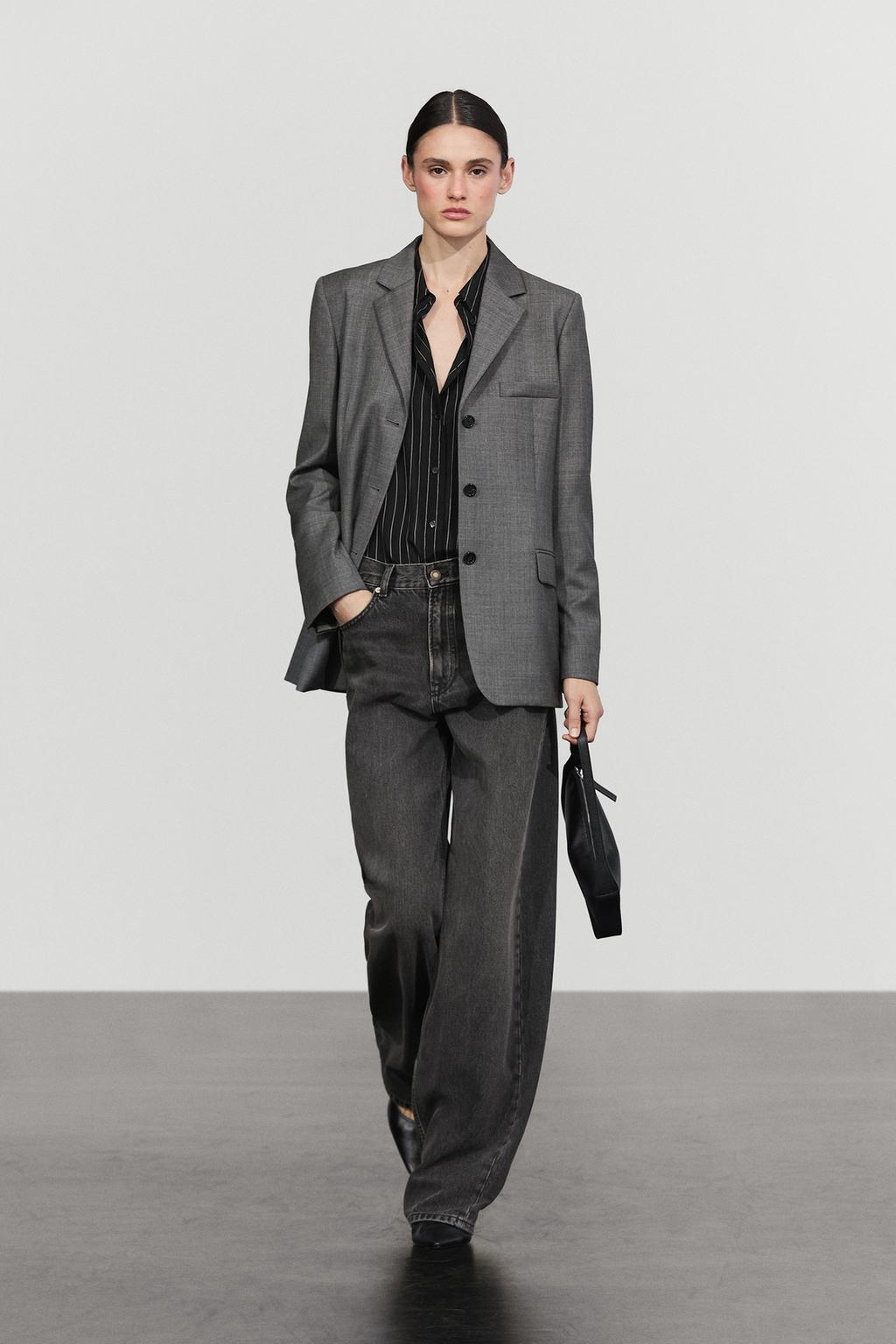 Massimo Dutti 100% yun pencək, cibli