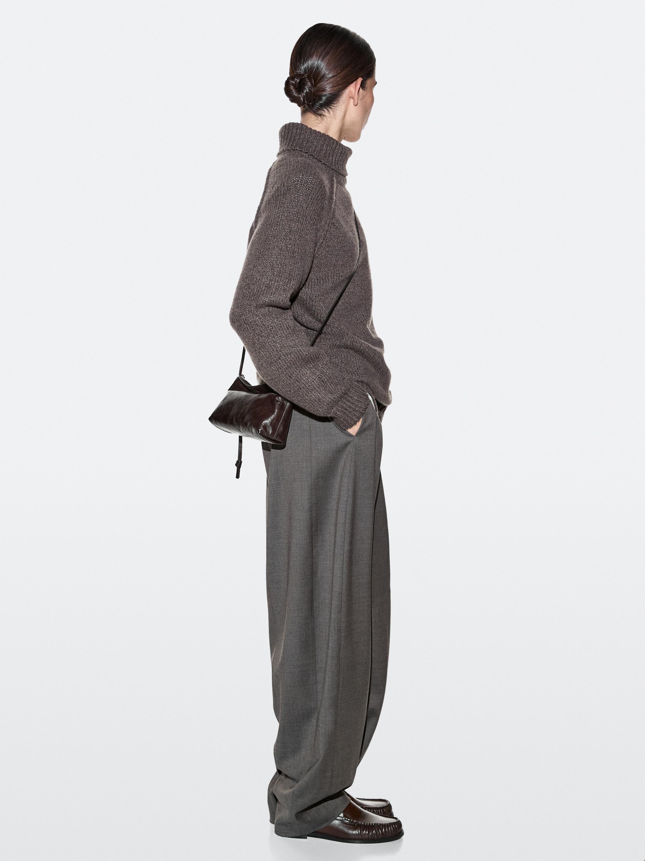 Bolso pouch bandolera piel napa