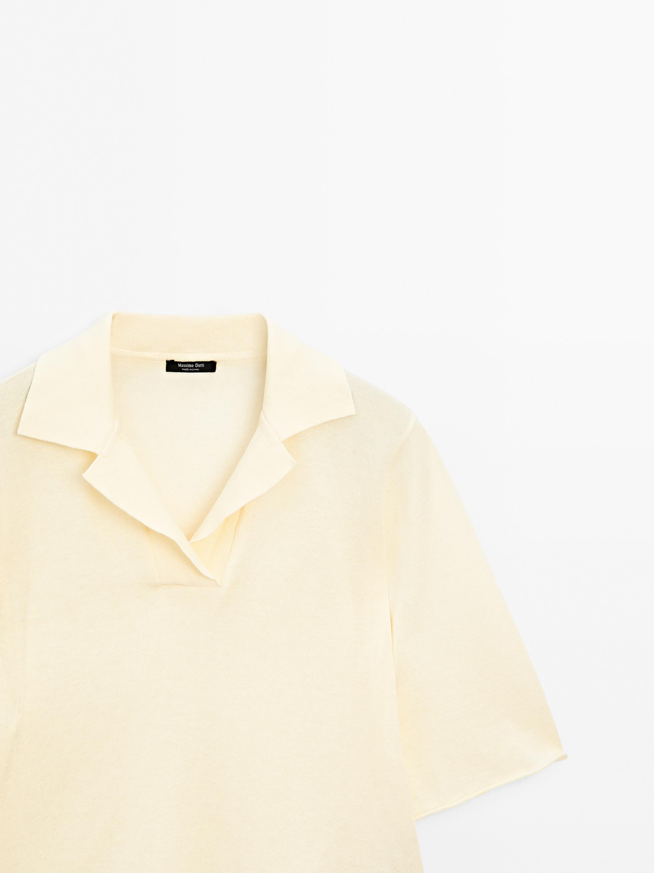 100% cotton knit polo shirt