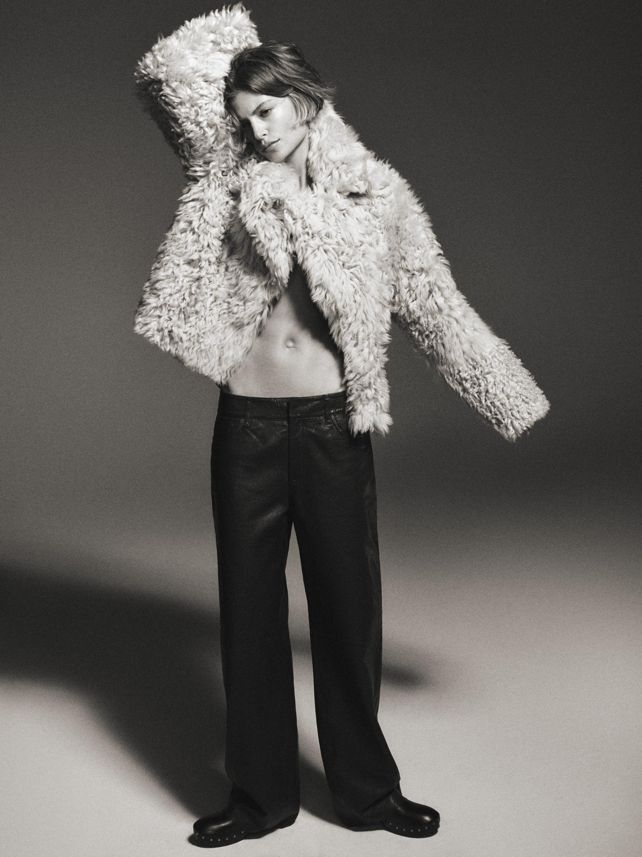 Nappa leather trousers