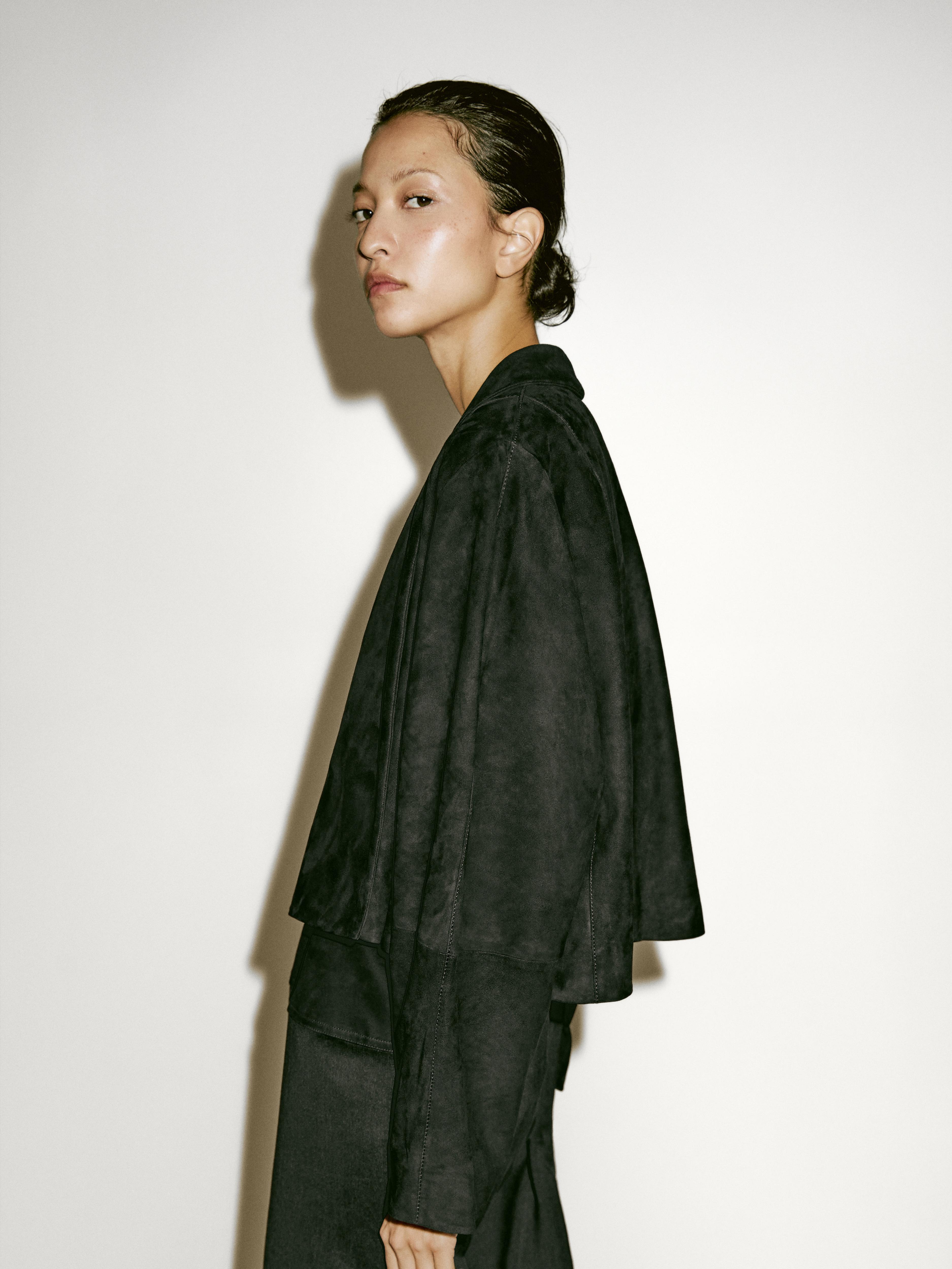 Short suede leather jacket - Limited Edition