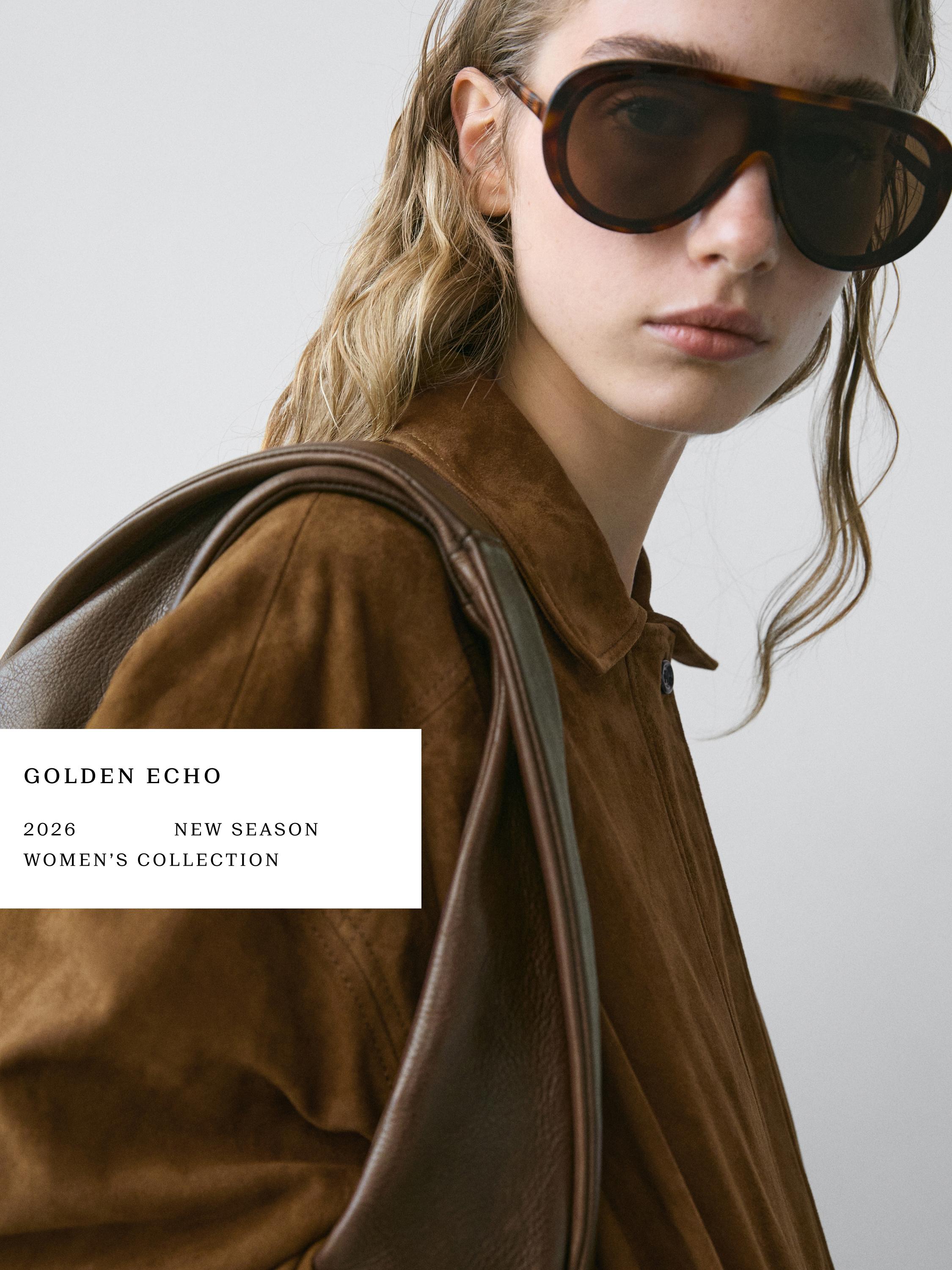 Short suede leather bomber jacket — Washed