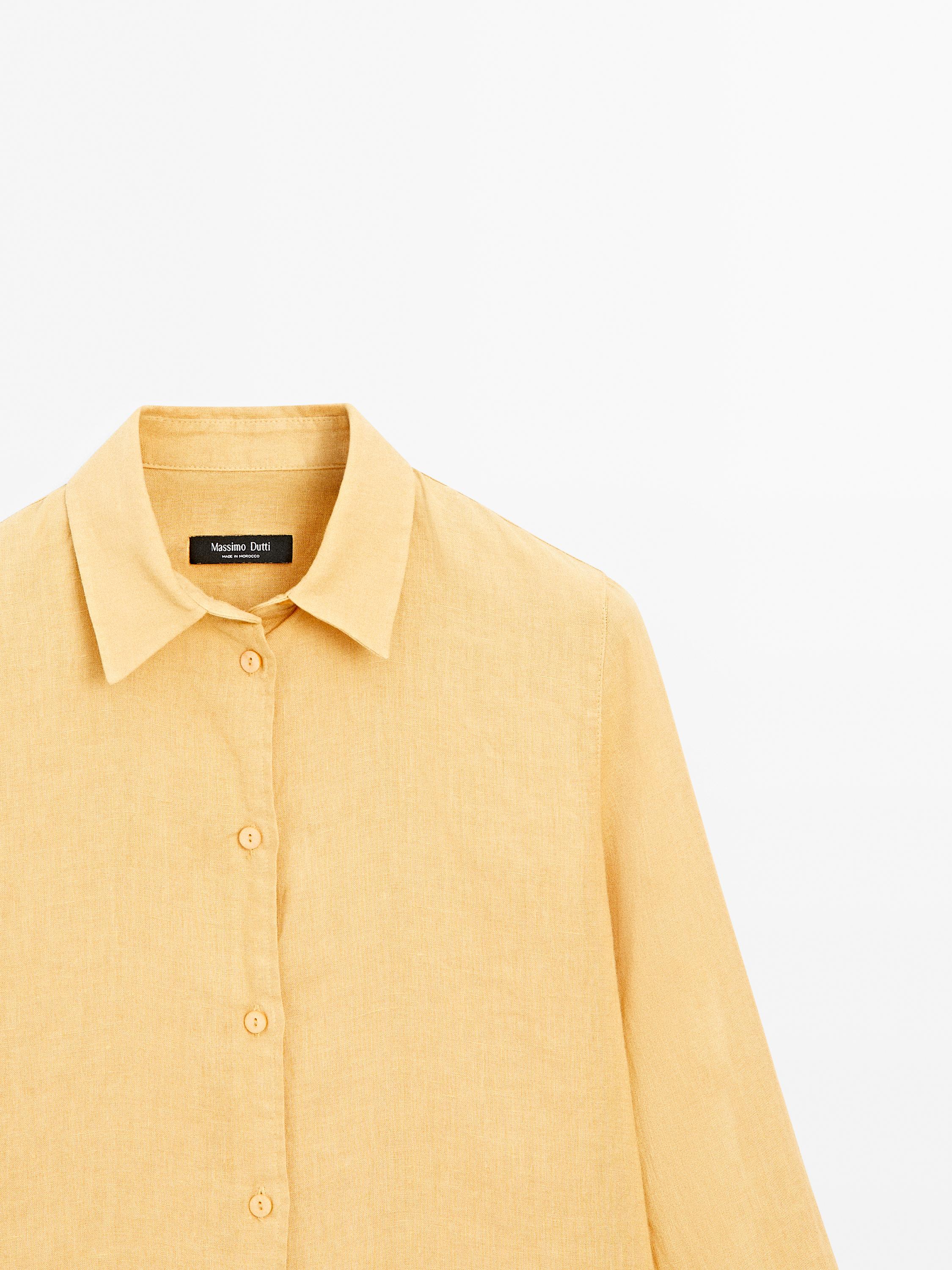 Flowing 100% linen shirt