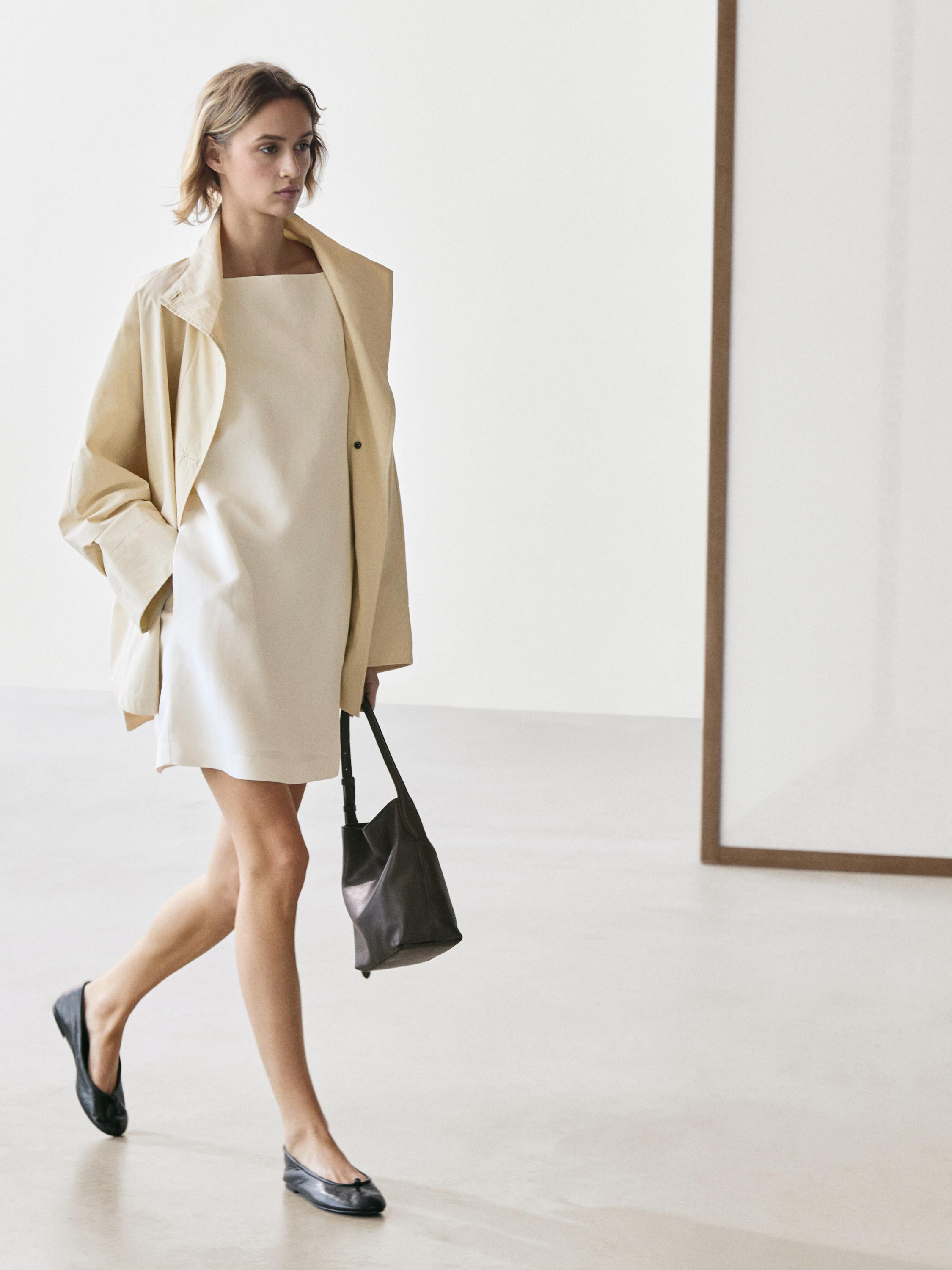 Thin strap mini dress — WHITE