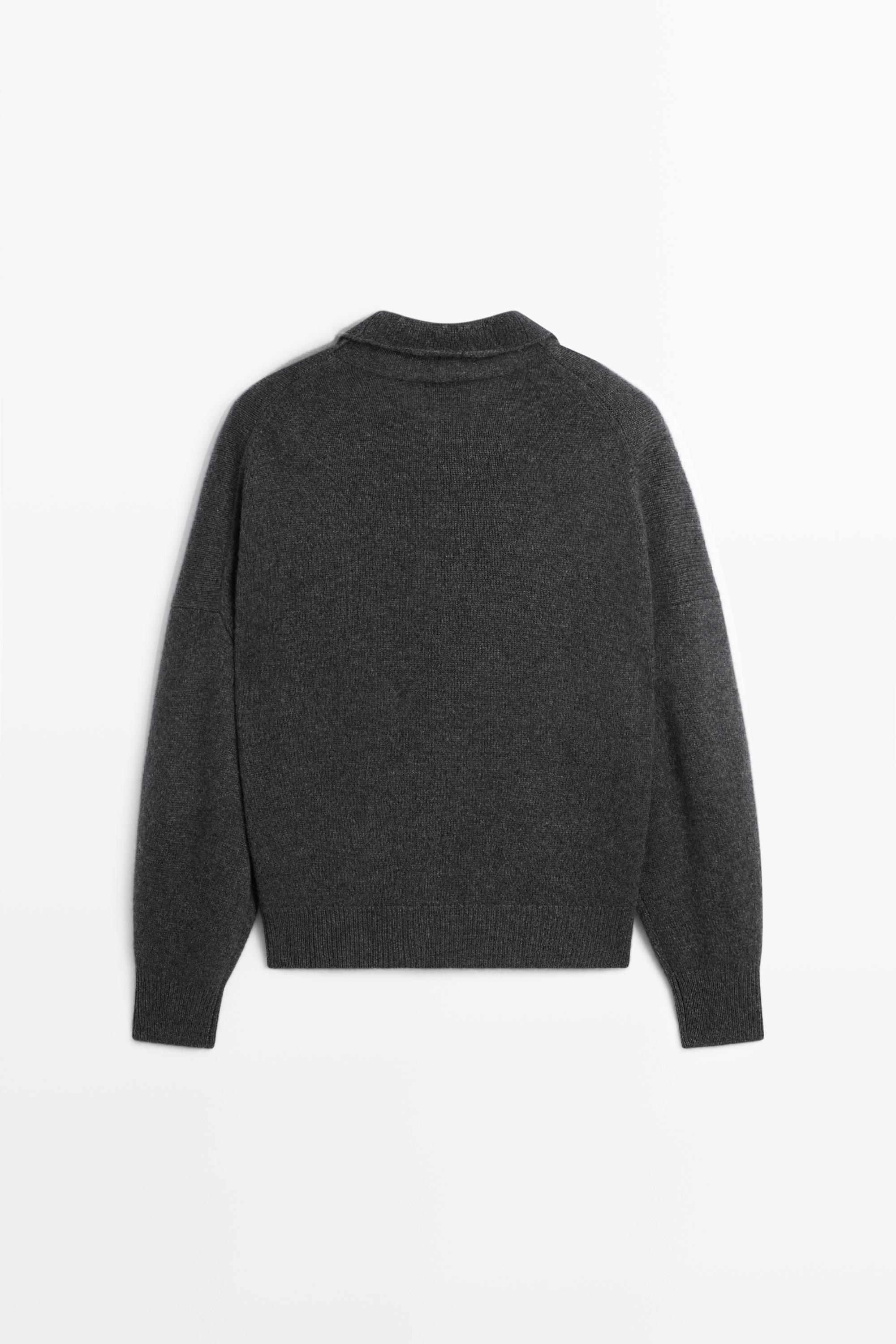 Pull polo en maille 100 % cachemire