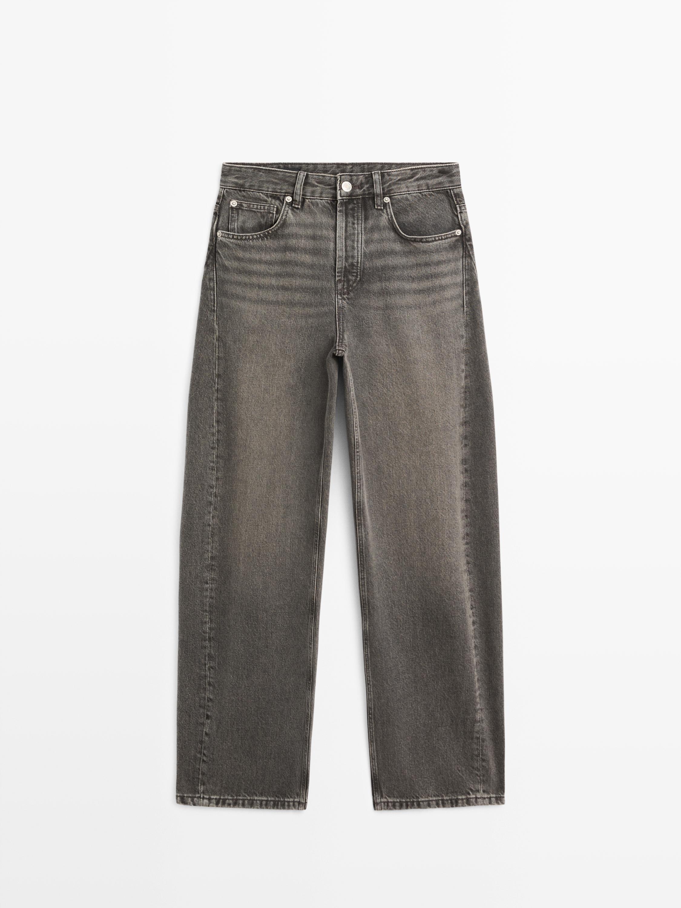 Mid-rise balloon fit jeans