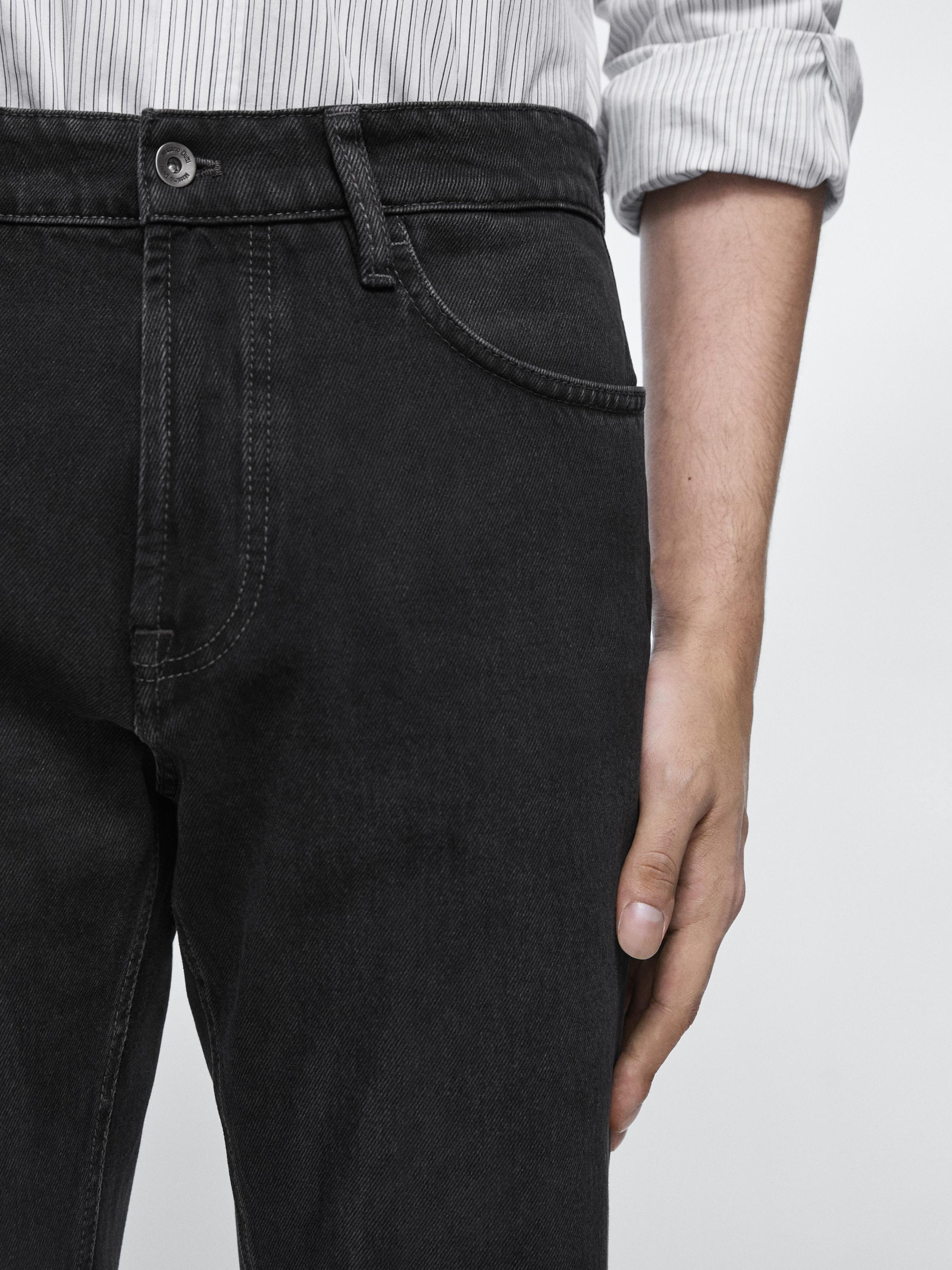 Tapered fit jeans — CHARCOAL