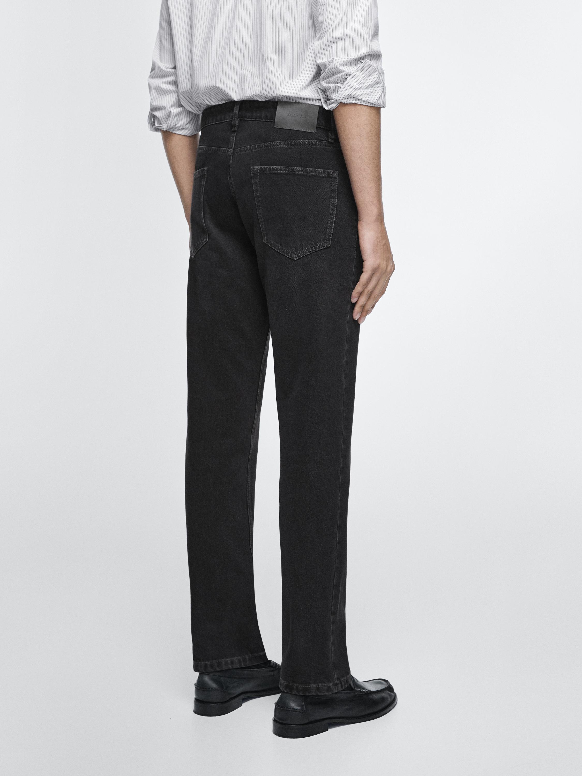 Tapered fit jeans — CHARCOAL
