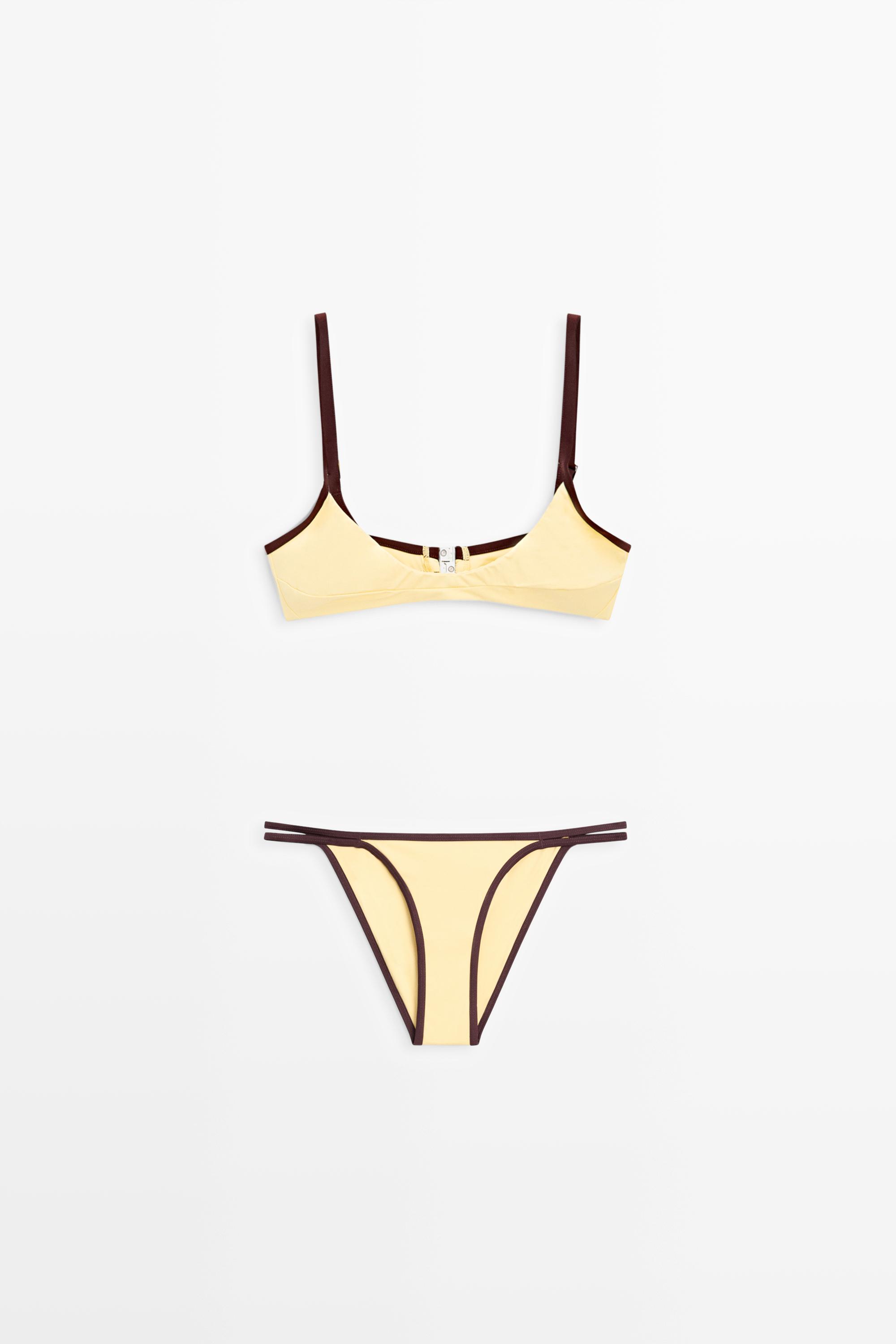 Contrast bikini top — Vanilla