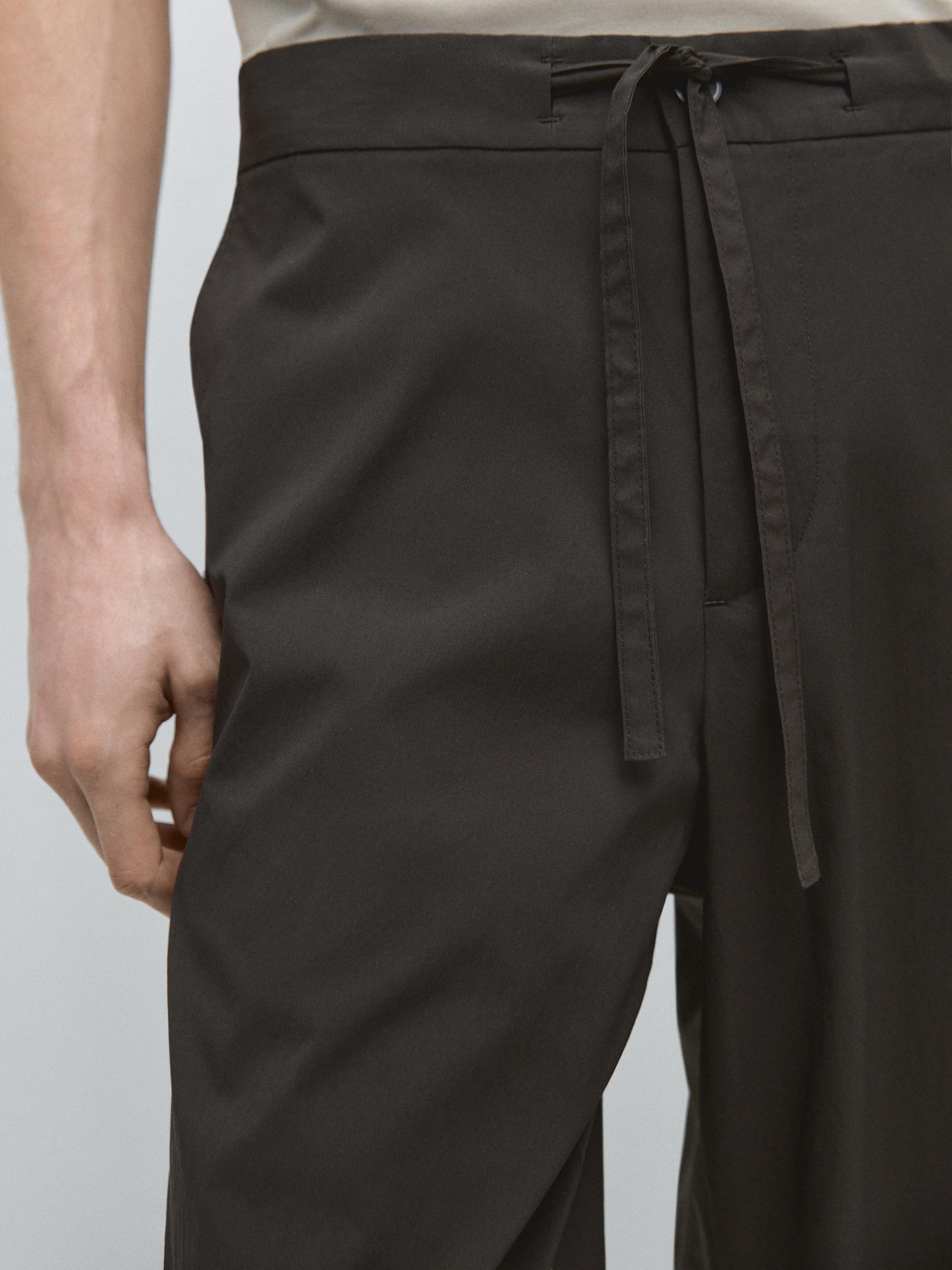Total look technical trousers — BROWN
