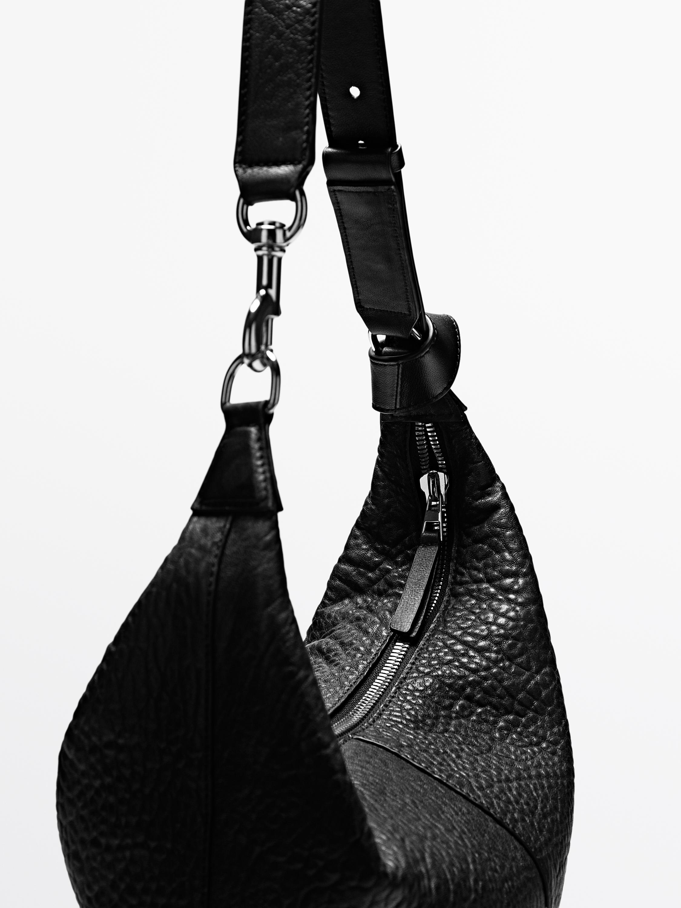 Beuteltasche aus Nappaleder