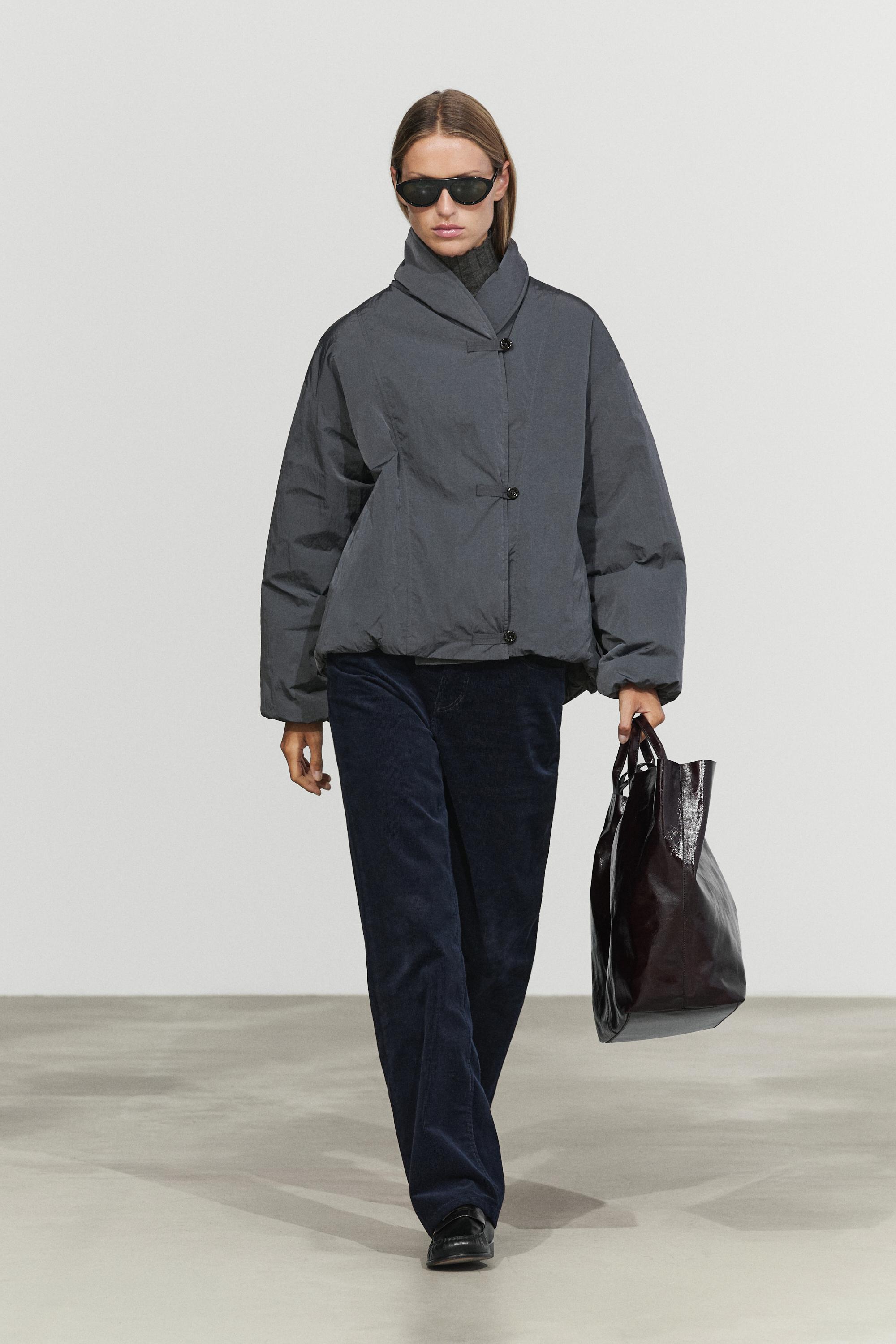 Quilted bomber jacket