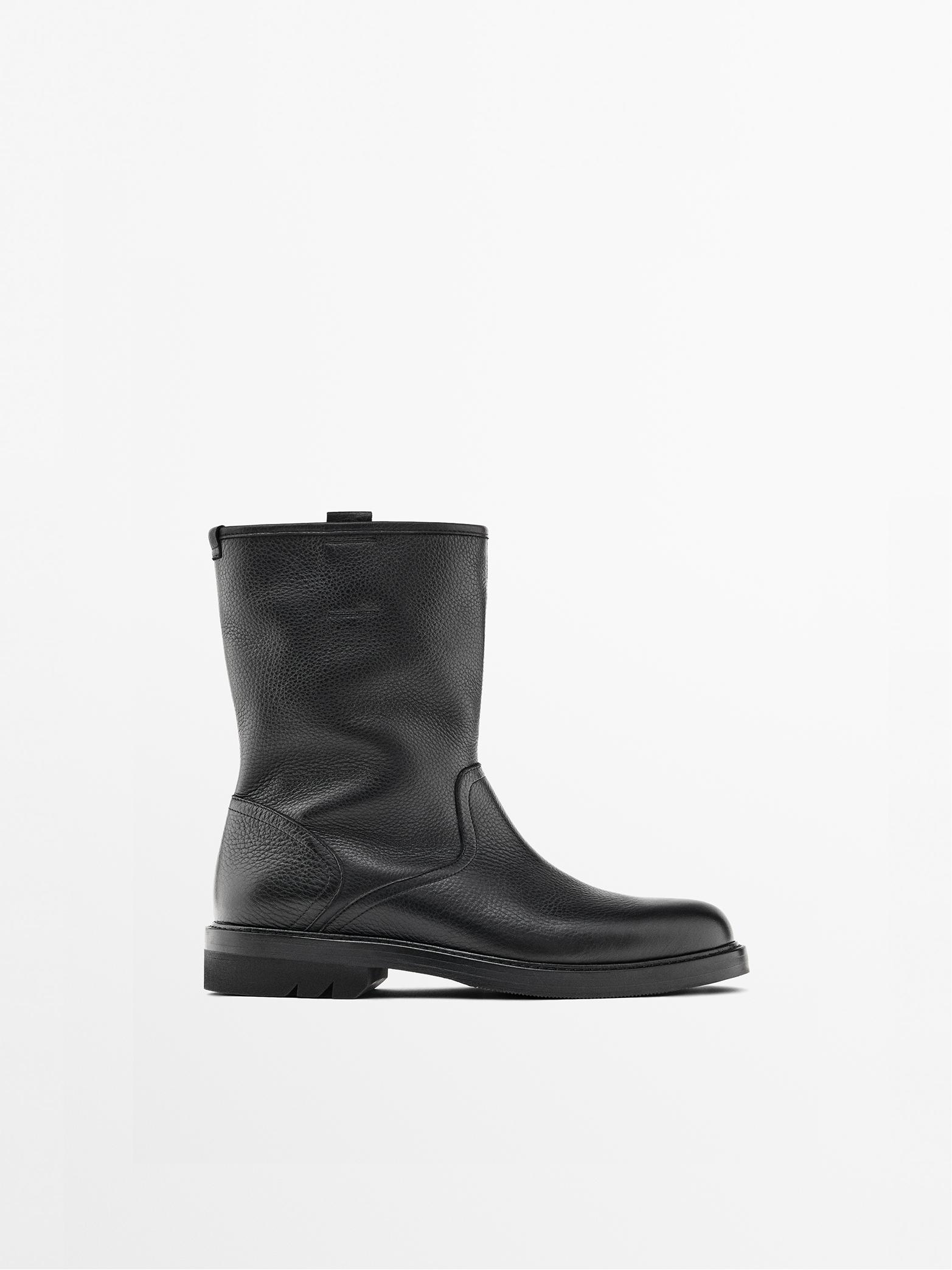 Bottes noires en cuir nappa - Limited Edition