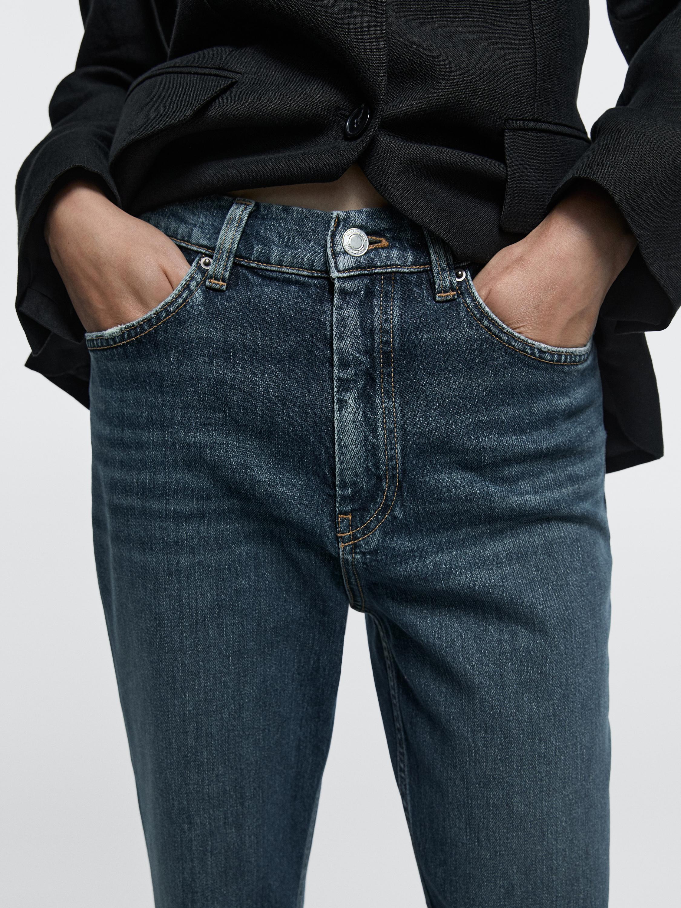 High-waist boot-cut jeans — MEDIUM BLUE