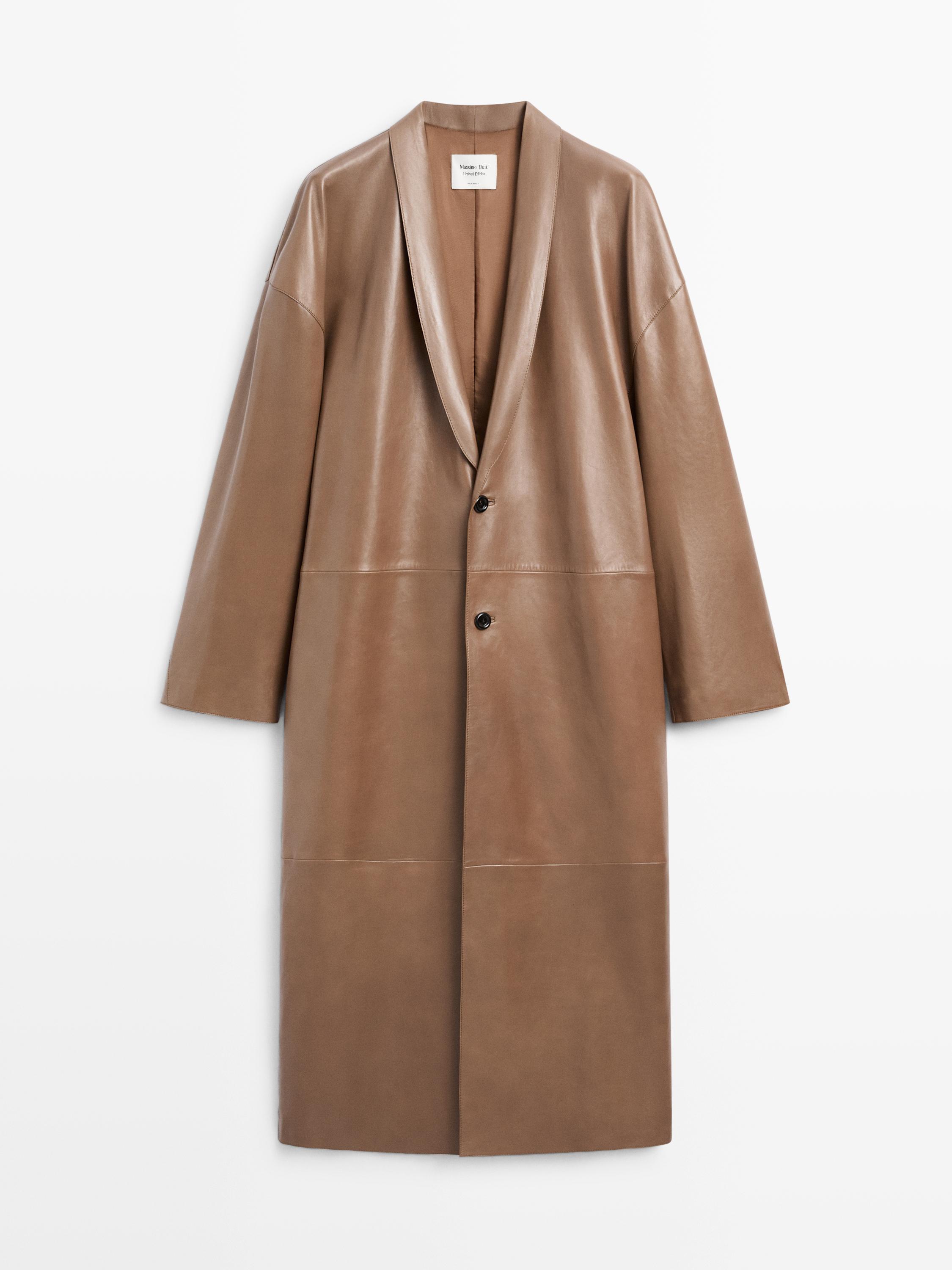 Long nappa leather coat - LIMITED