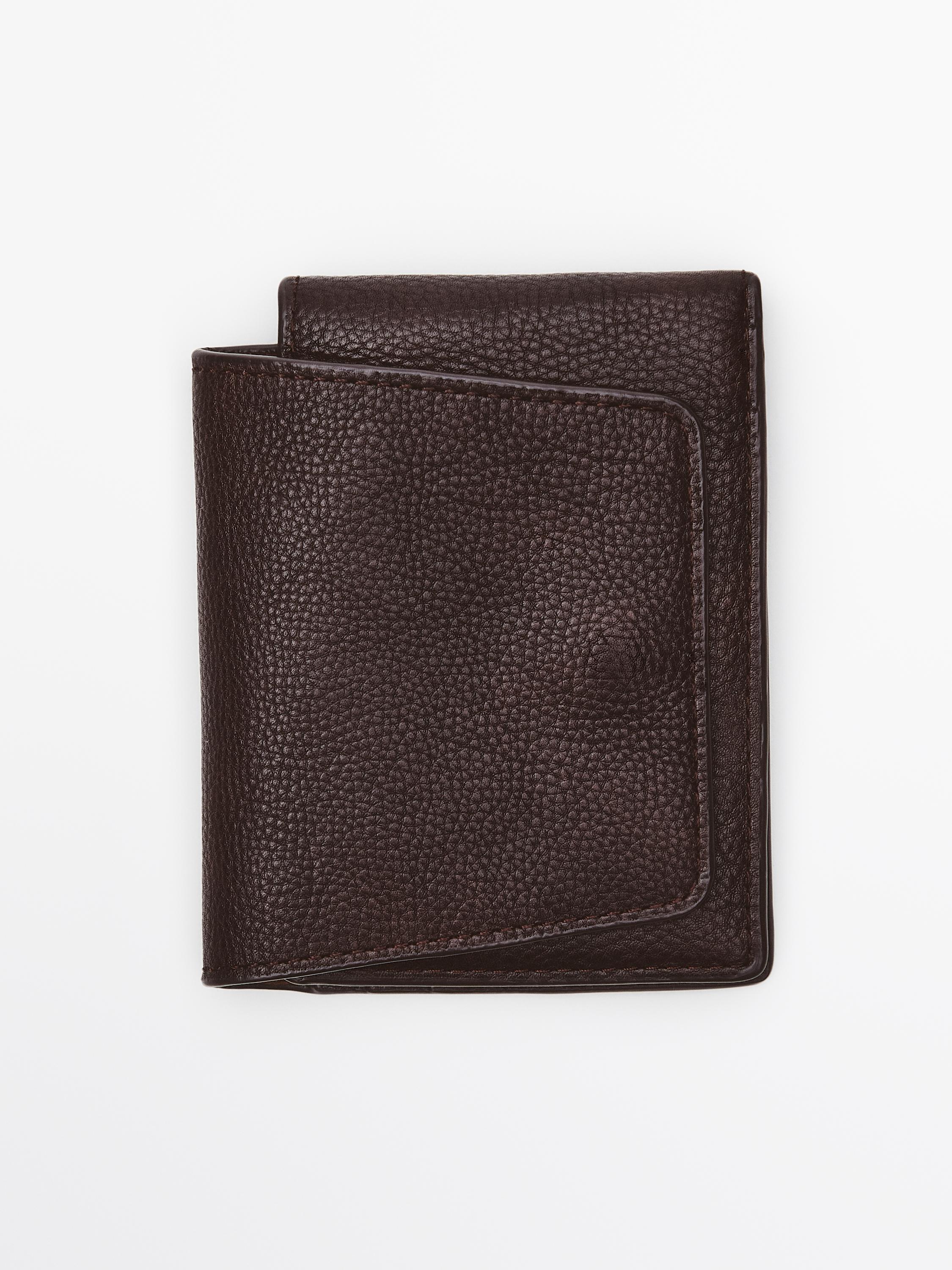 Nappa leather wallet — BROWN