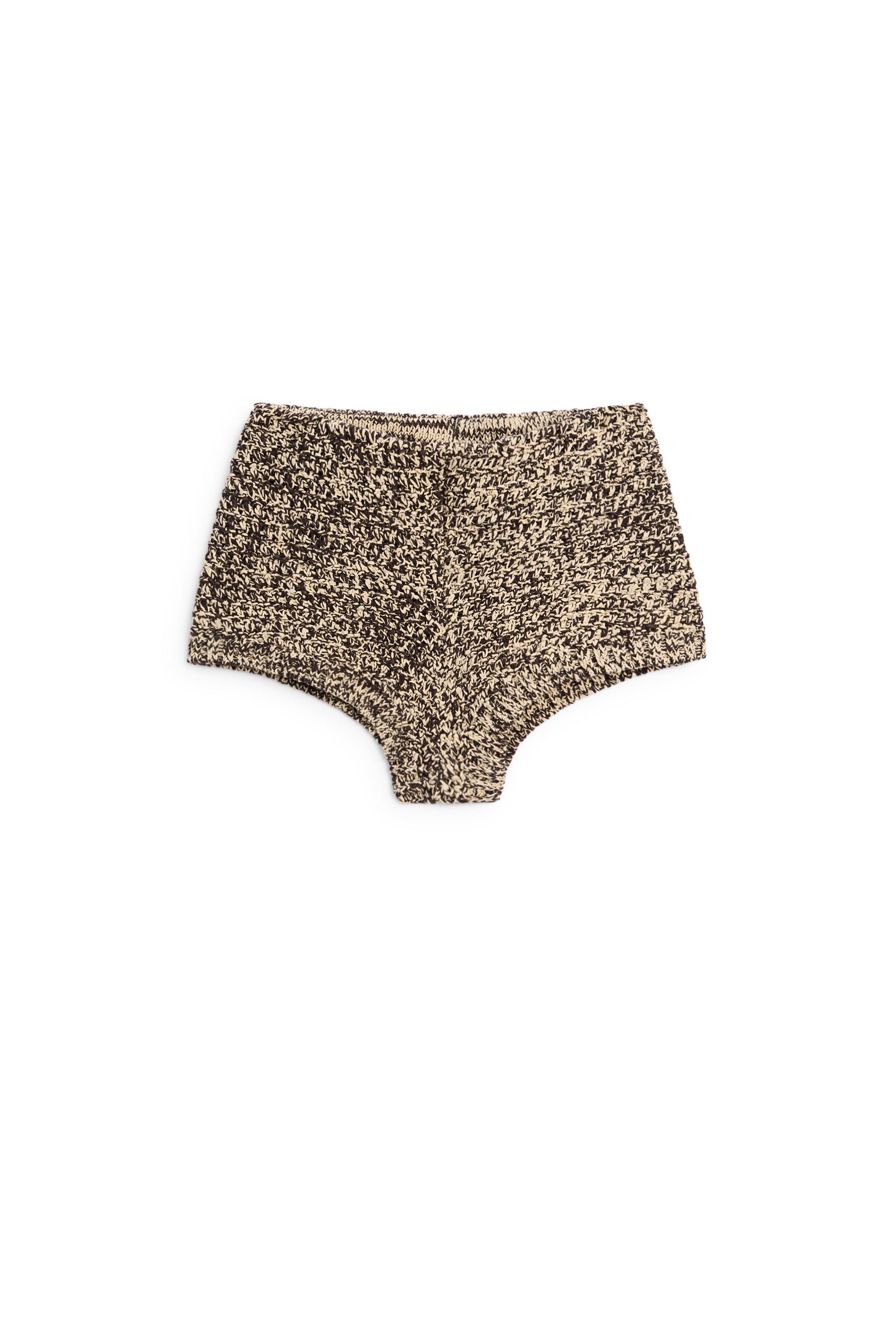 Flecked knit shorts co-ord