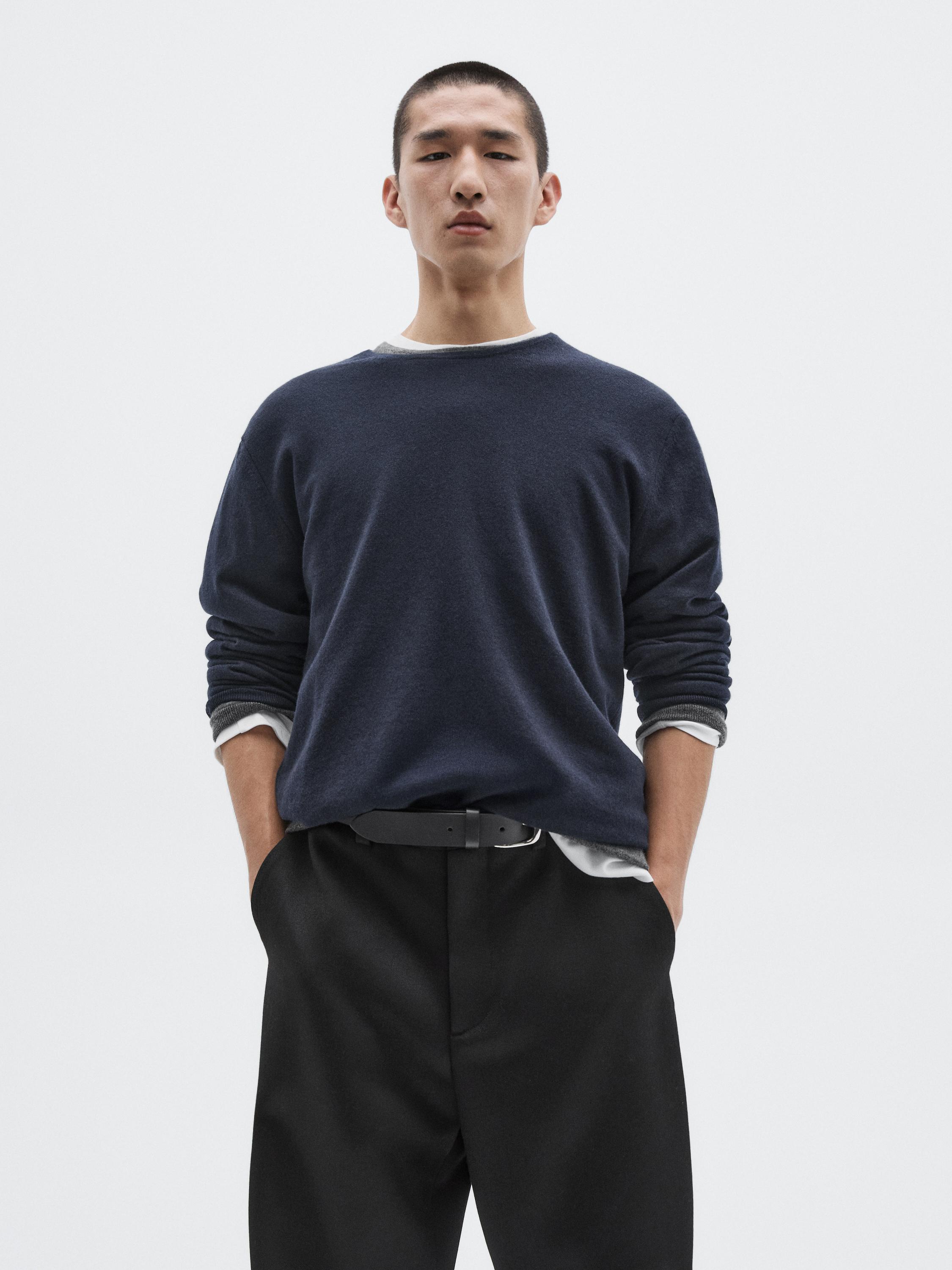 Pull en maille 100 % cachemire à col rond - LIMITED