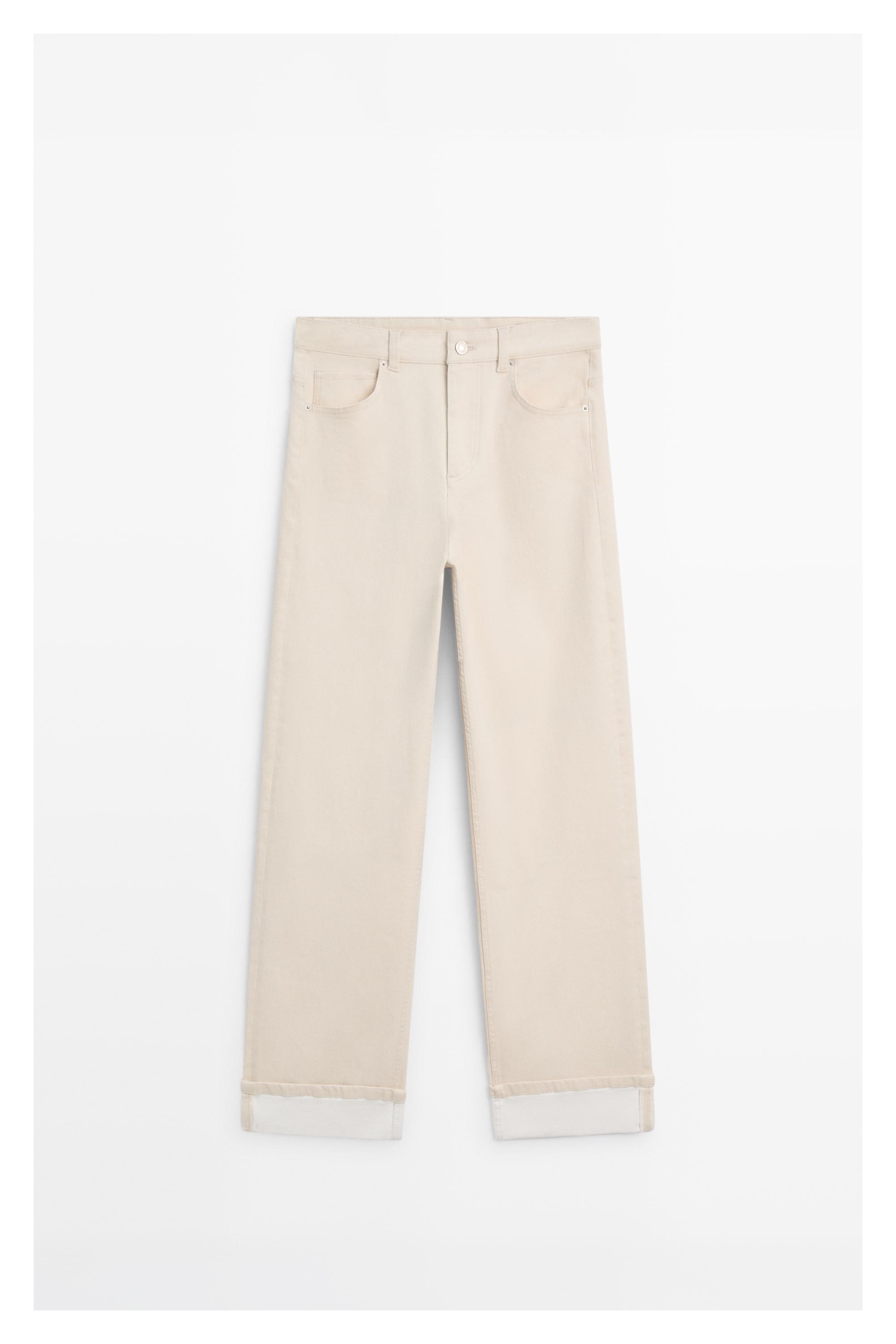 Straight-leg jeans with turn-up hems — CREAM