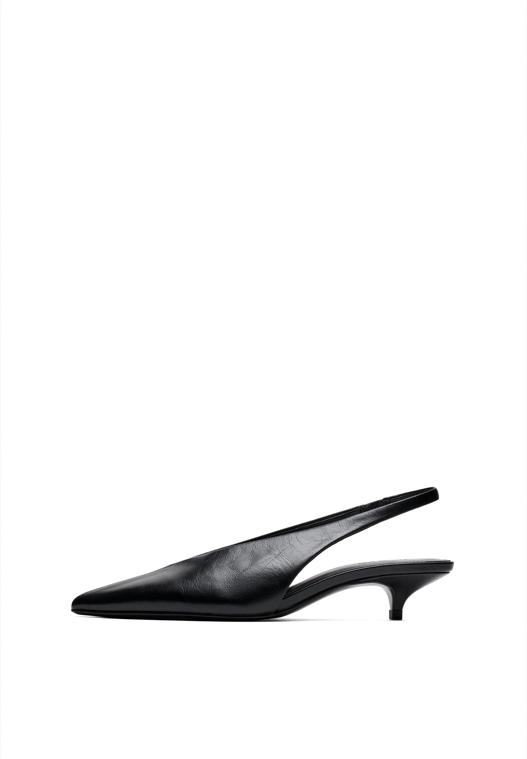 Slingback heels — BLACK