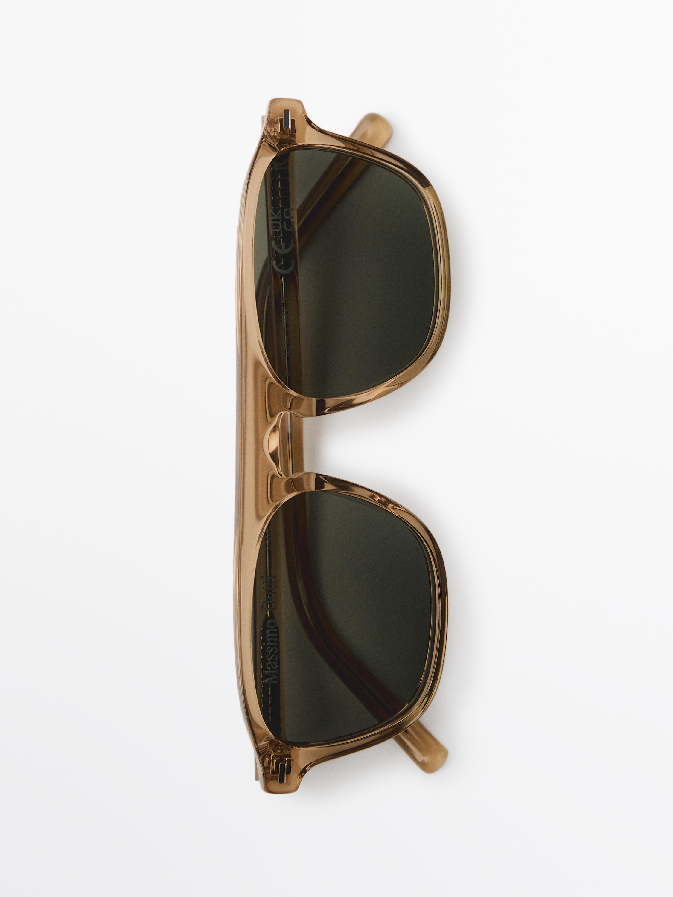 D-frame sunglasses — Mustard