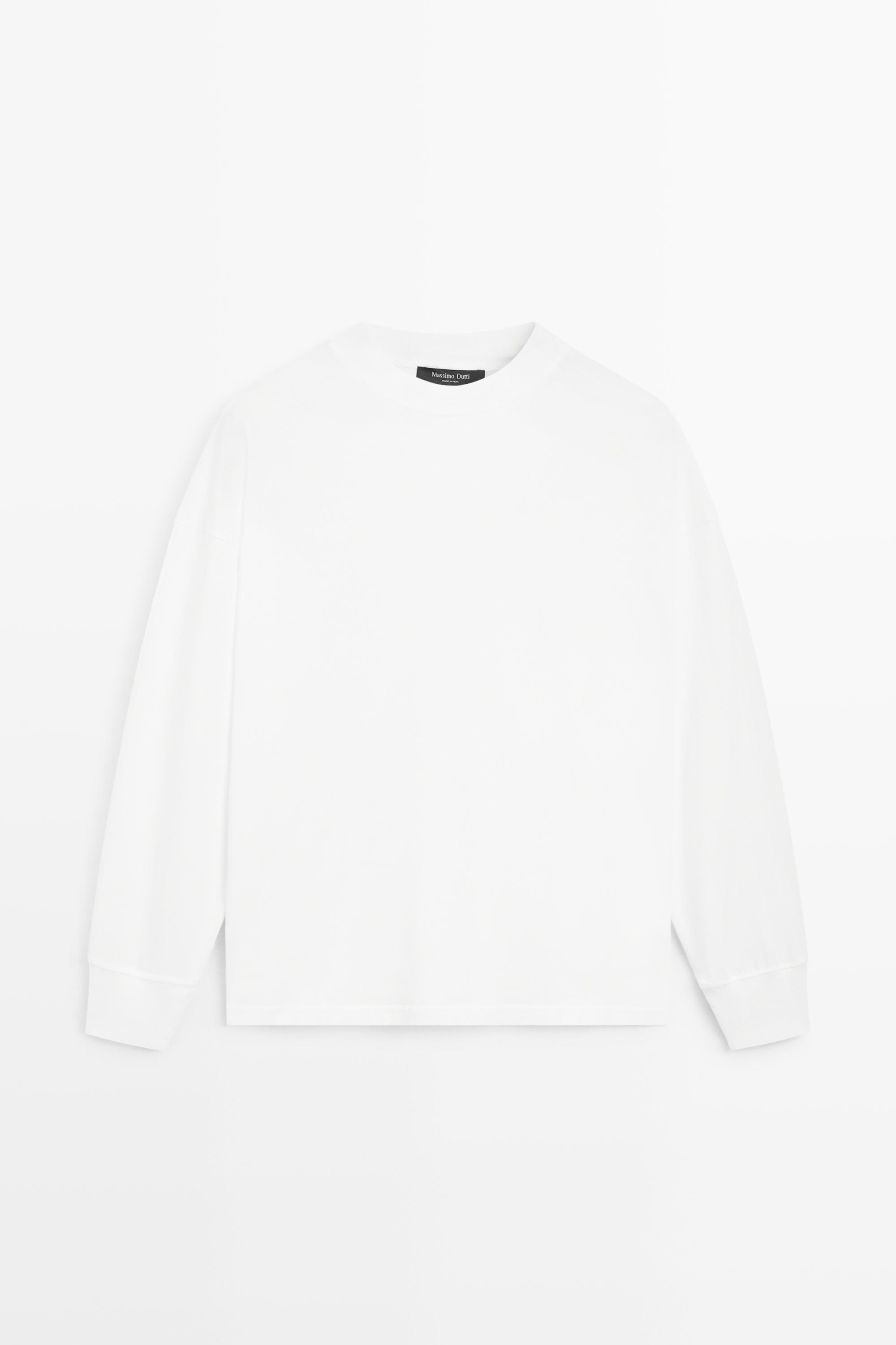 Camiseta manga larga cuello redondo