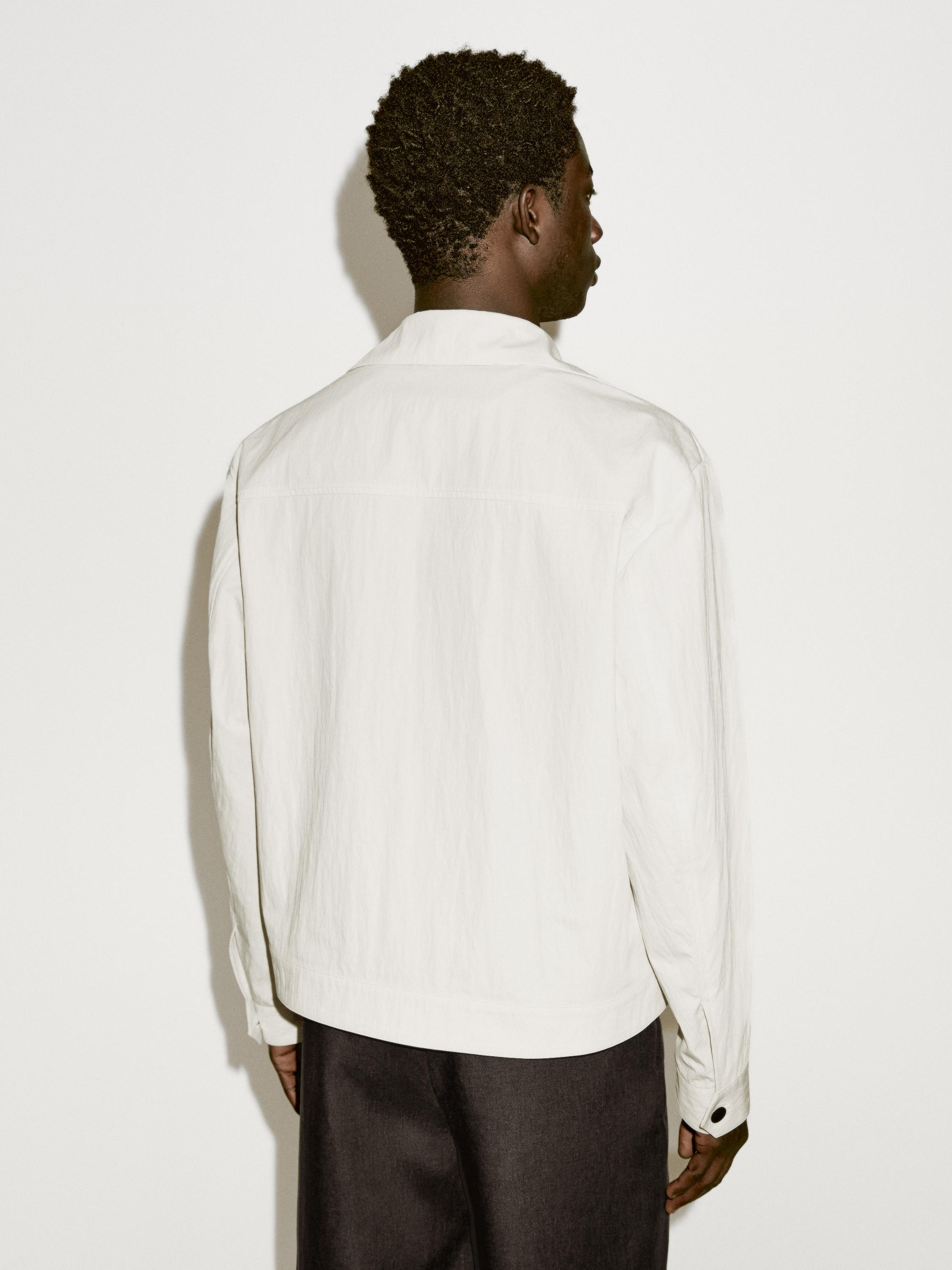Cotton blend crepe jacket - Limited Edition