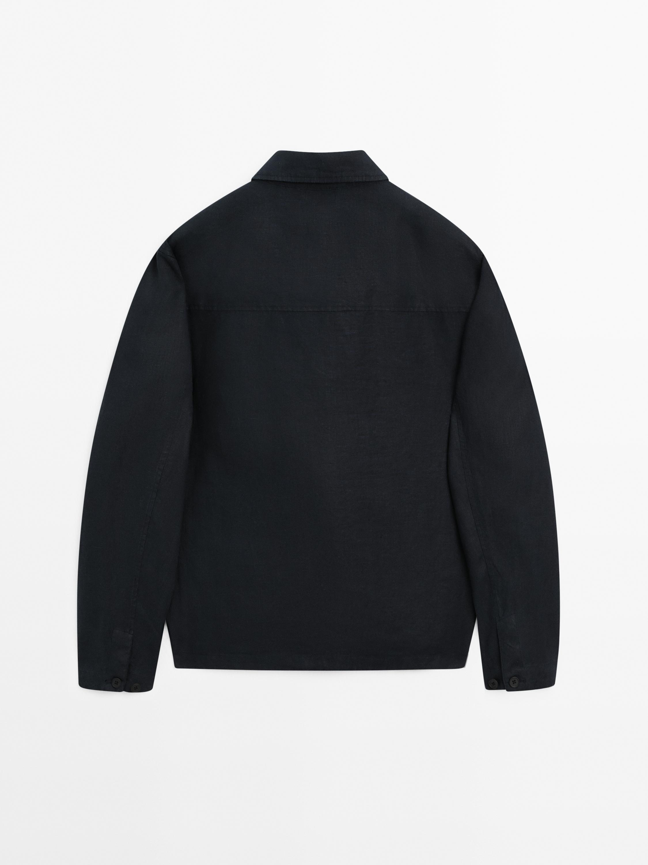 100% linen jacket with pockets
