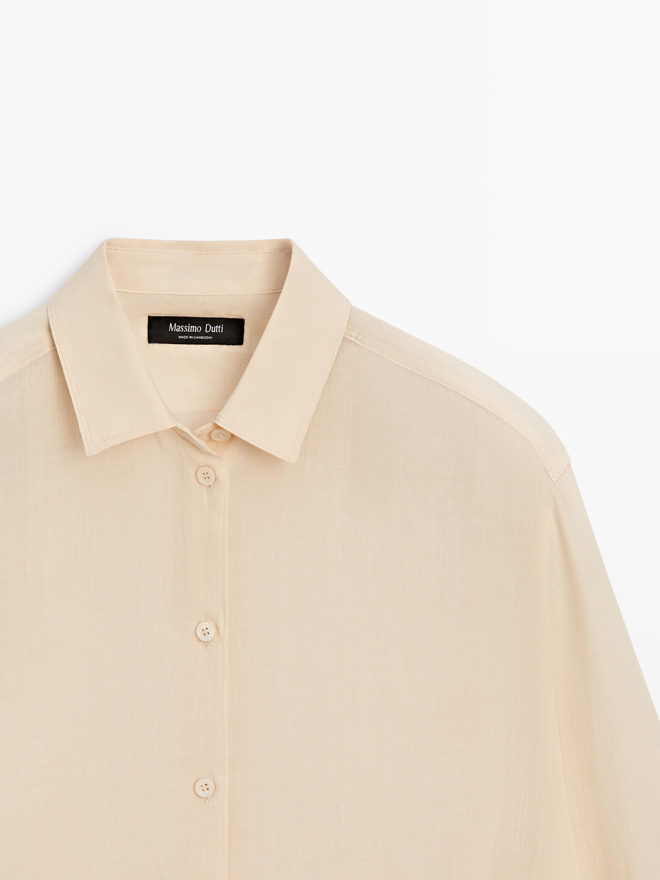 Yakalı dökümlü gömlek