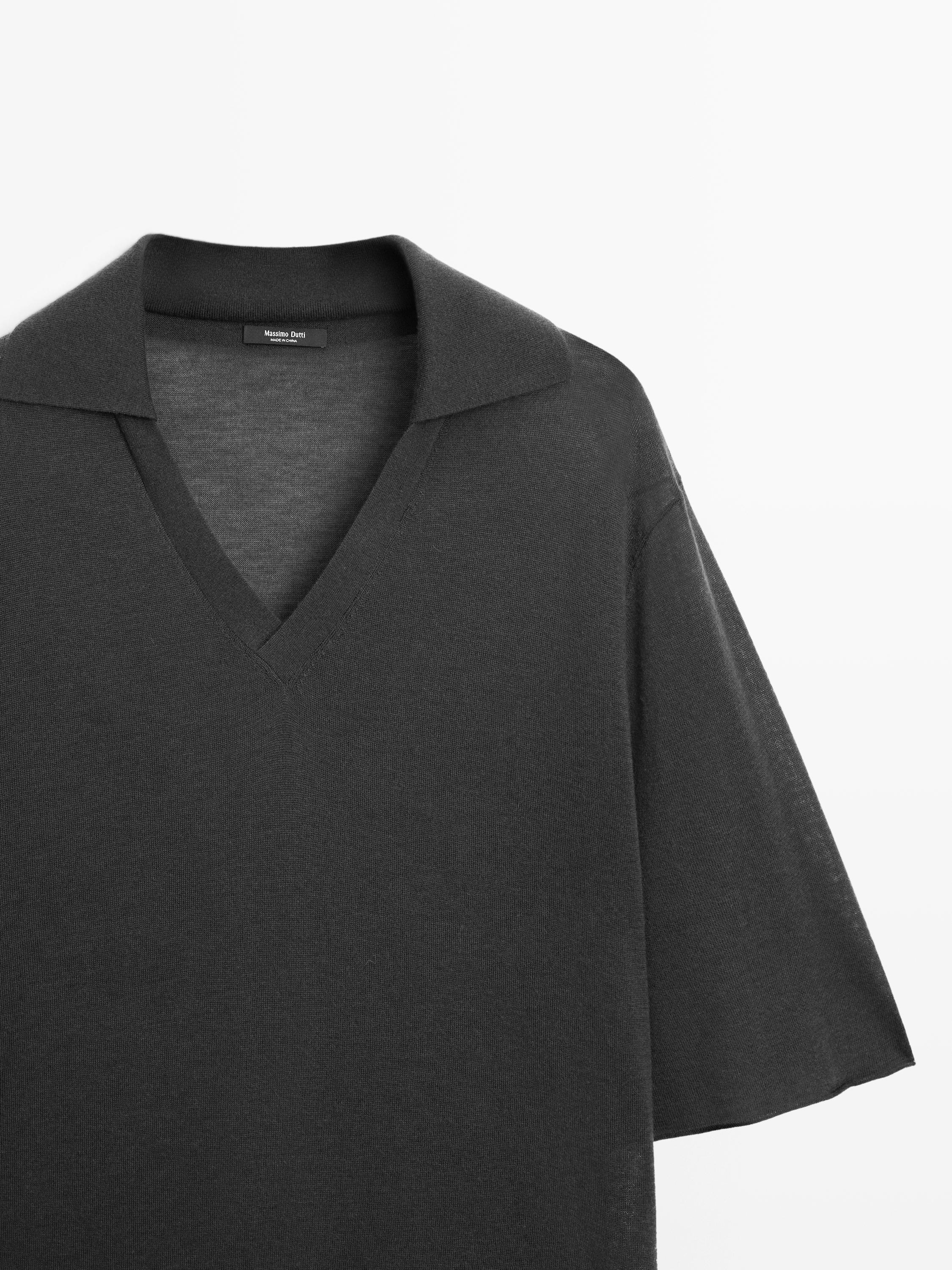 Oversize ipek ve yün karışımlı triko kazak