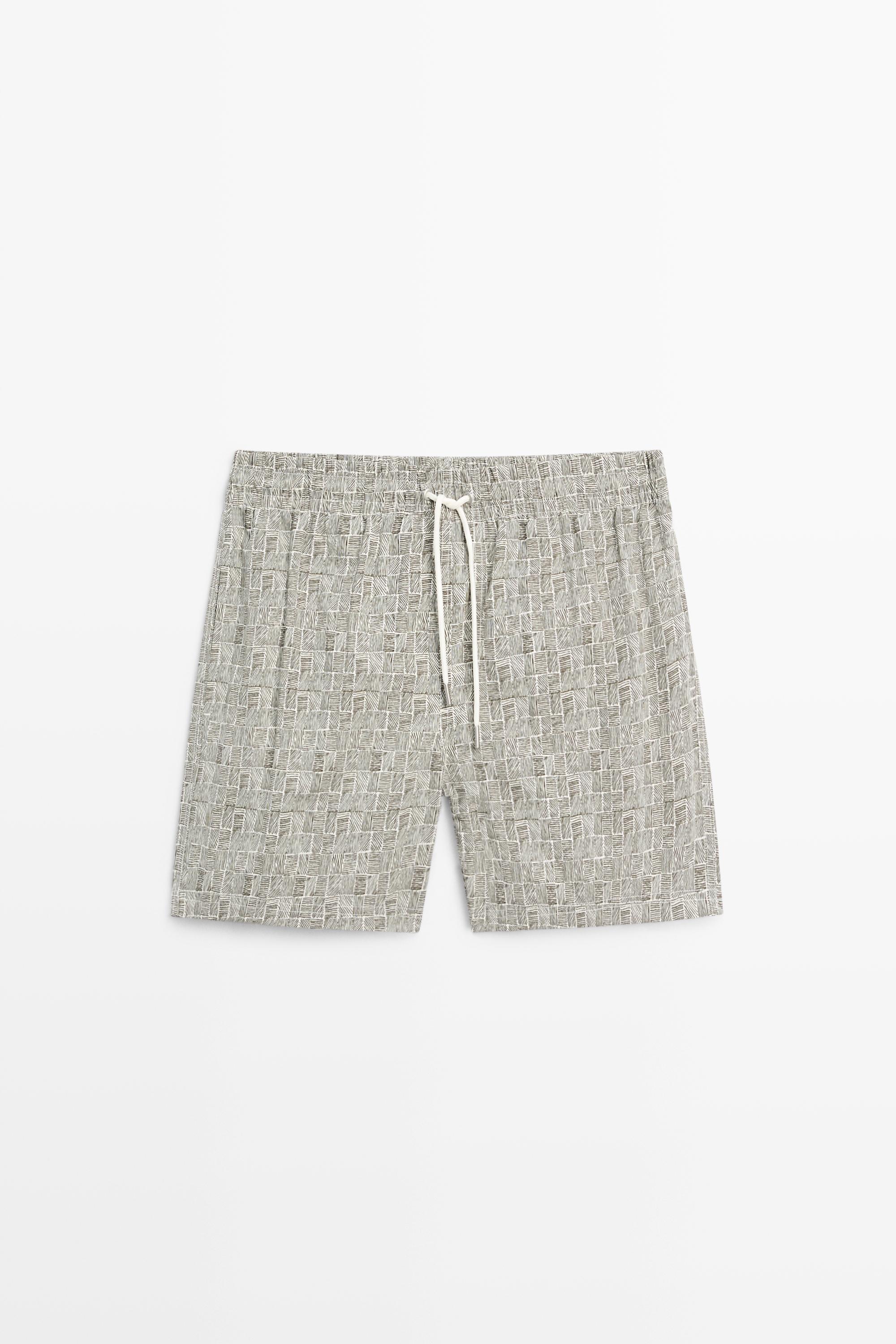 Badeshorts mit Karomuster