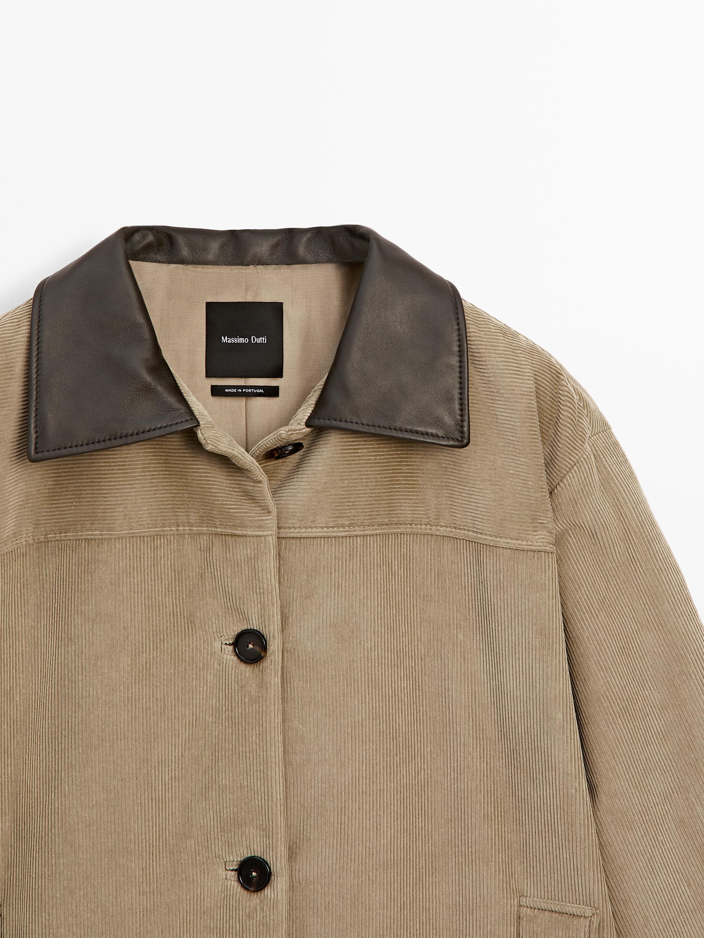 Veste en velours côtelé 100 % coton