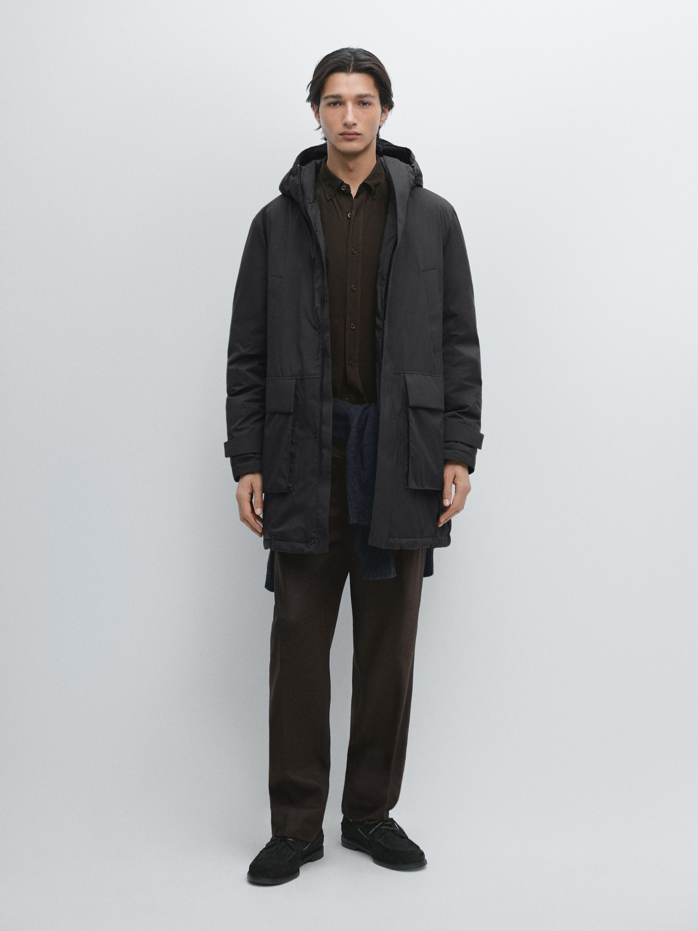Parka longue déperlante type doudoune