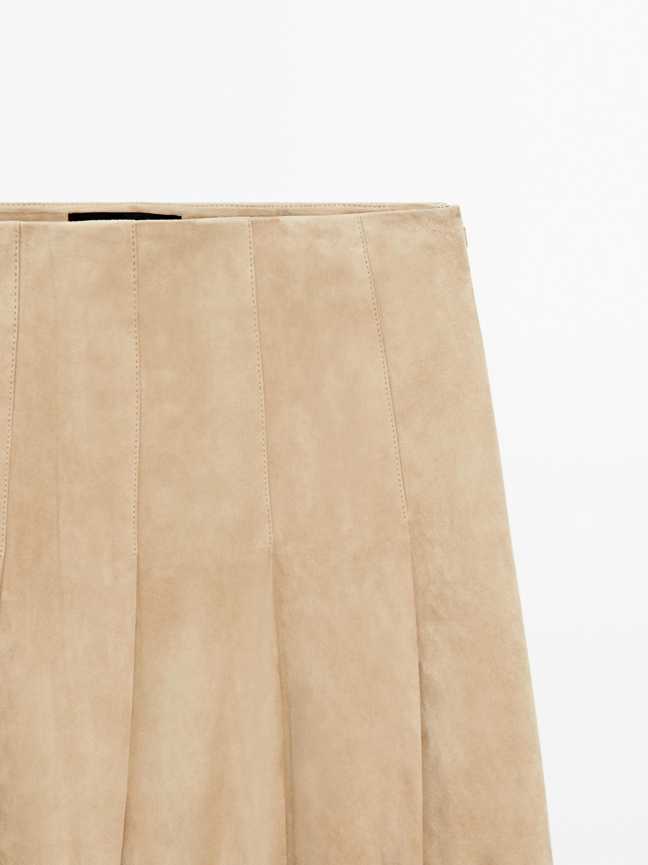 ★ Massimo Dutti★ Long pleated suede leather skirt 0531392 05311921806-o11.jpg?ts=