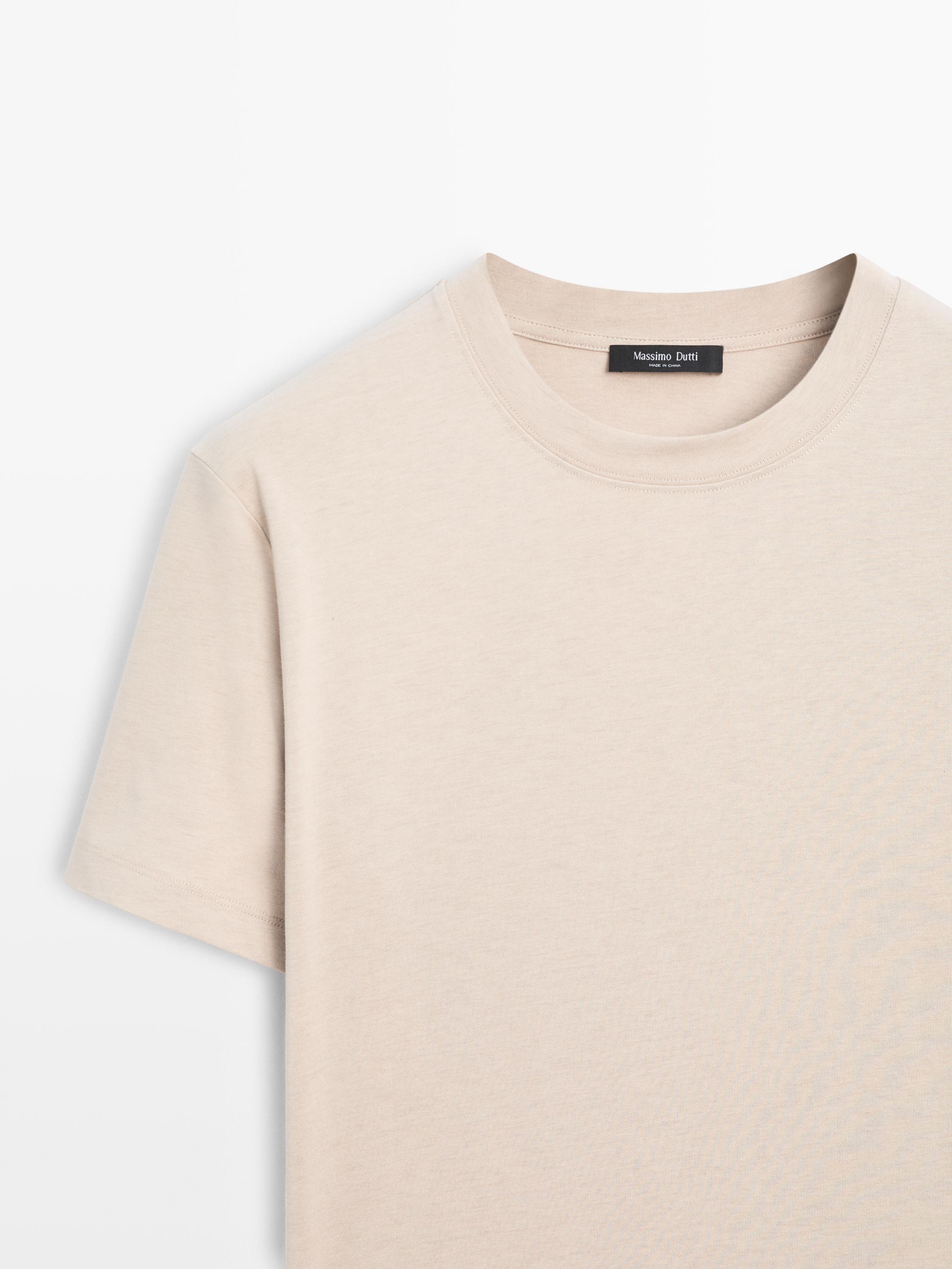 Short sleeve cotton blend T-shirt