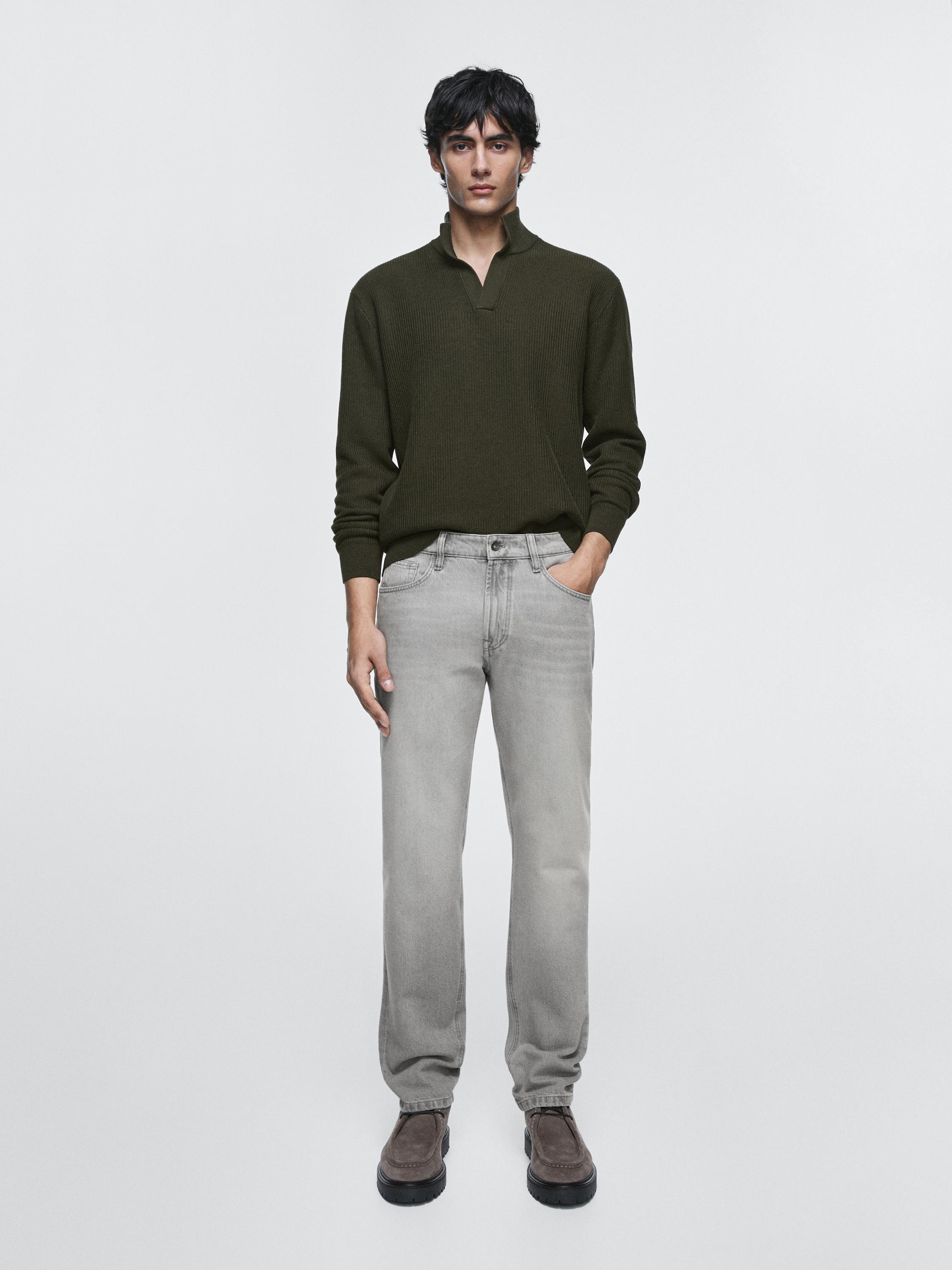 Tapered fit jeans — GREY