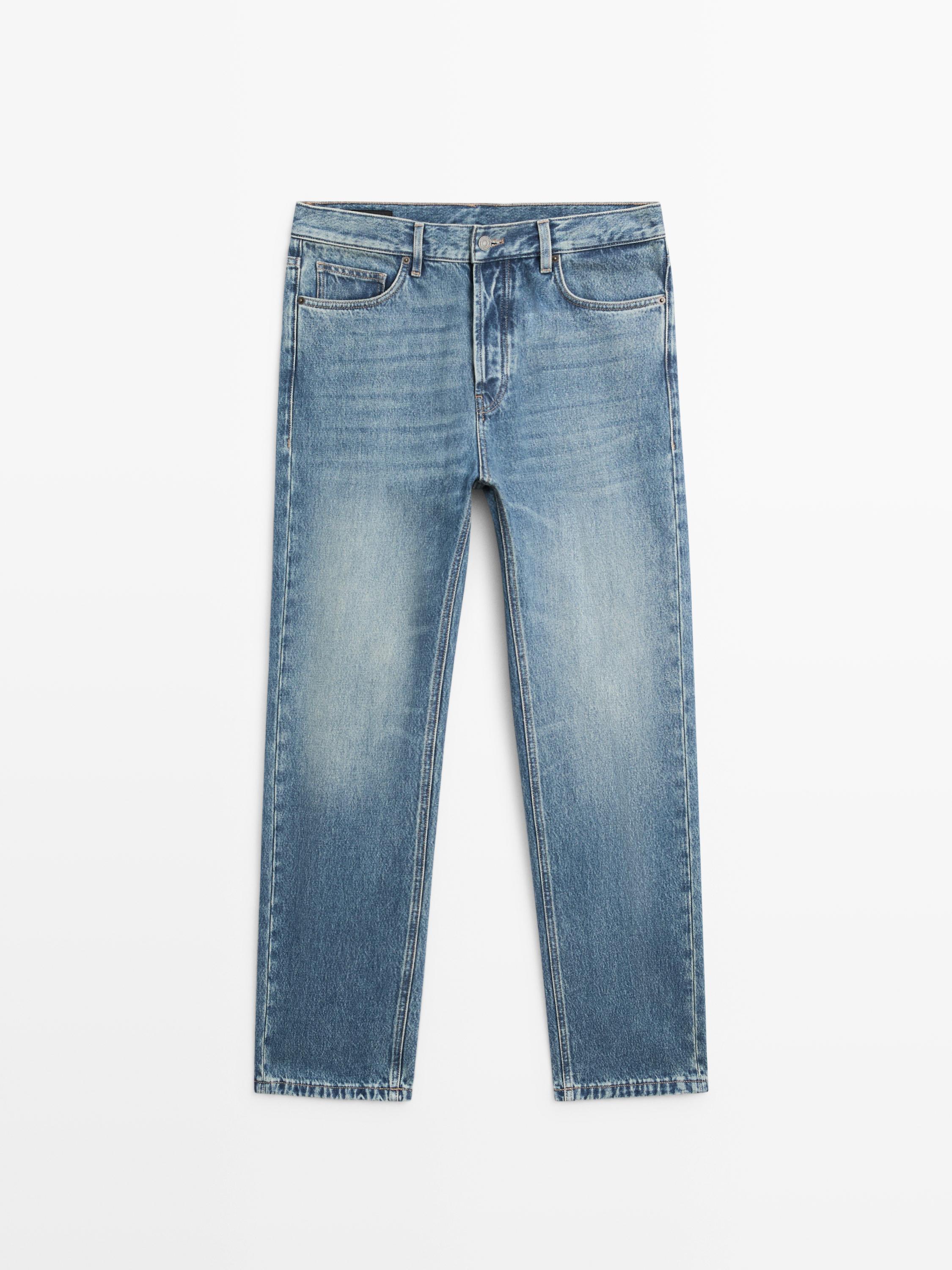 Straight-leg jeans — MEDIUM BLUE