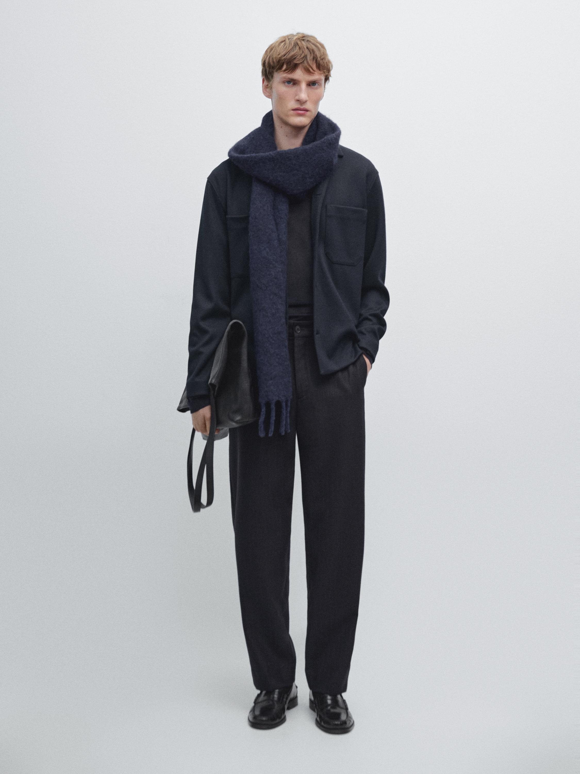 Overshirt with buttoned pockets