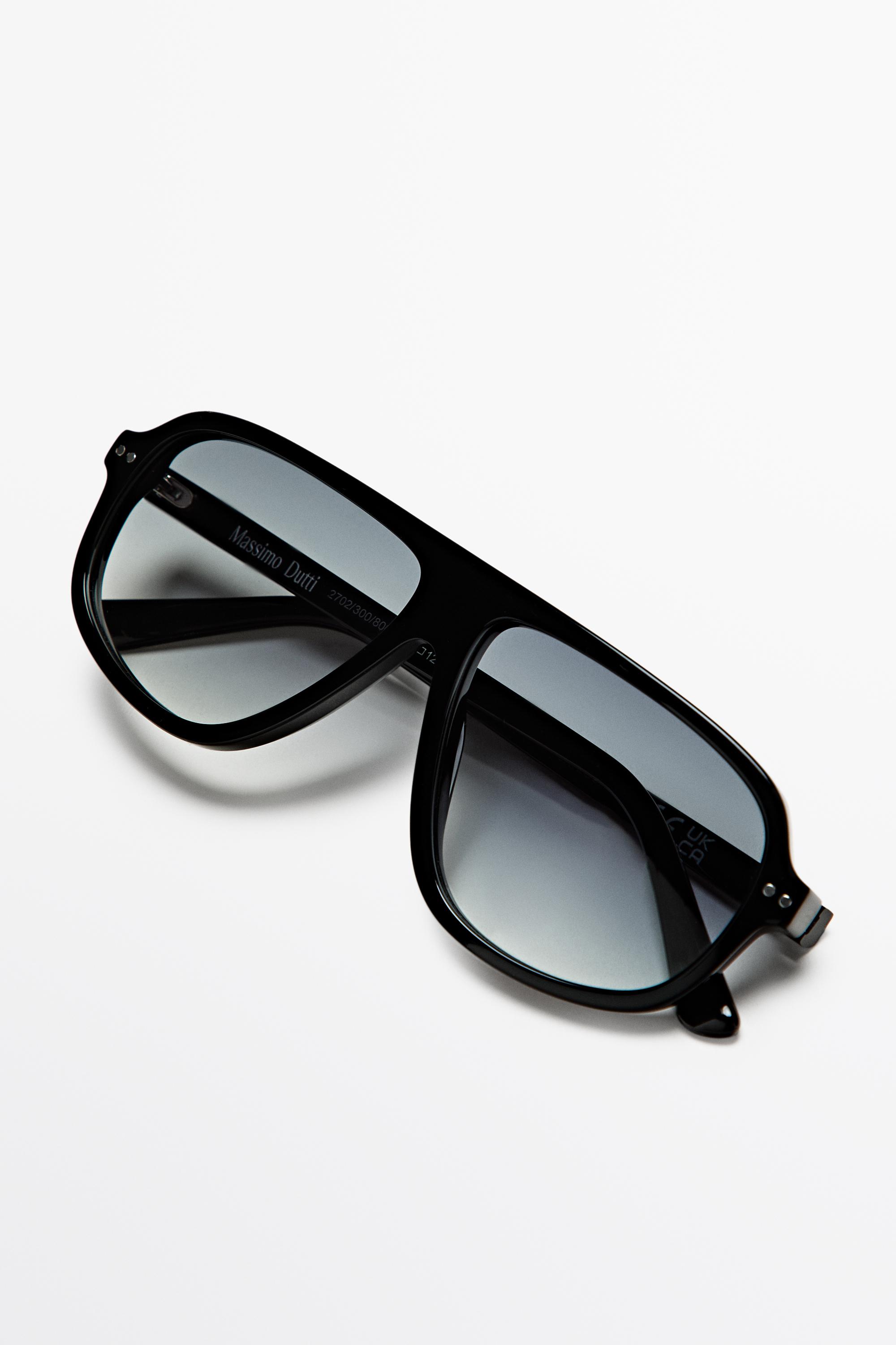 Aviator sunglasses — BLACK