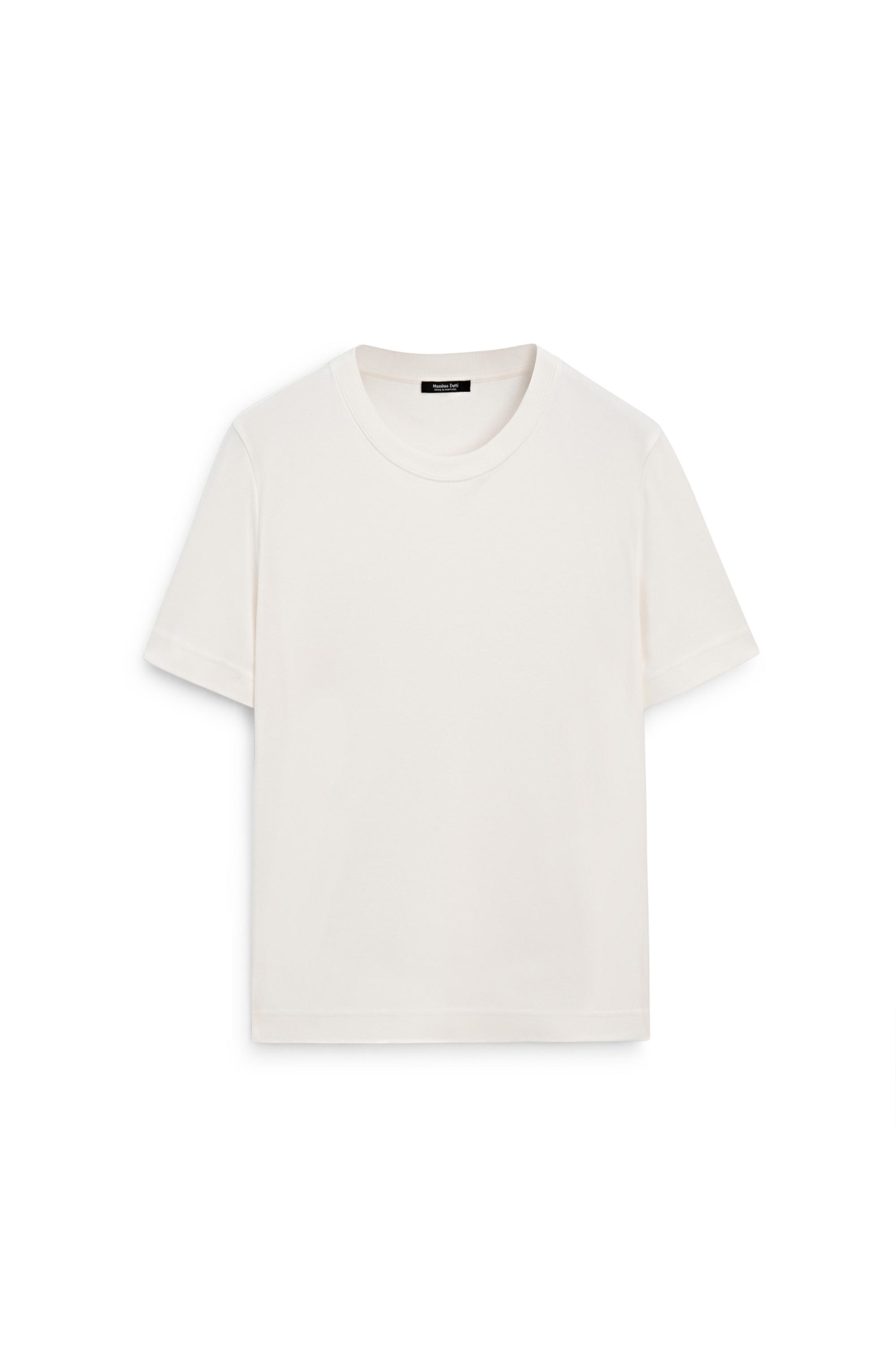 Short sleeve interlock T-shirt — CREAM