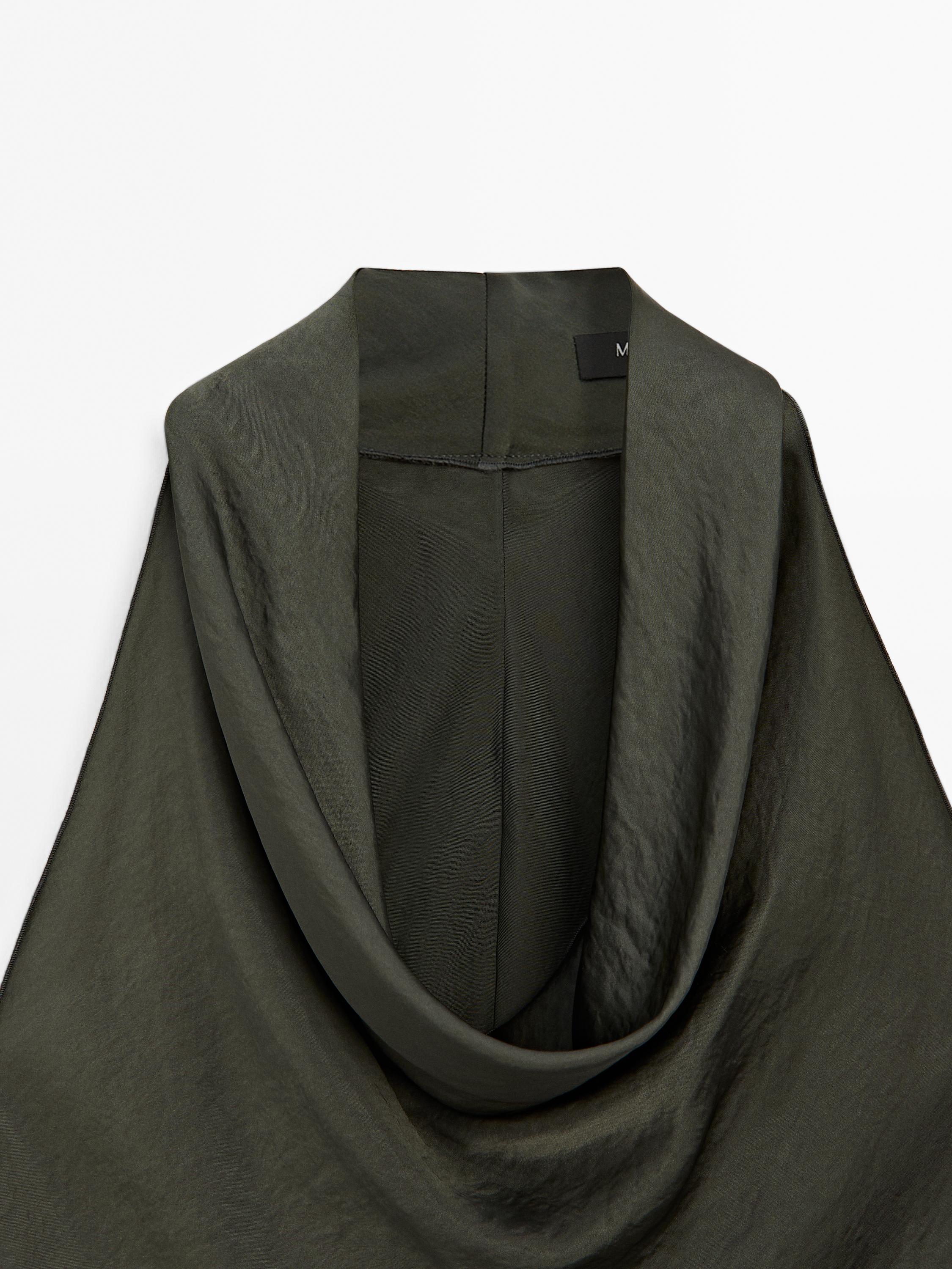 Draped halter top